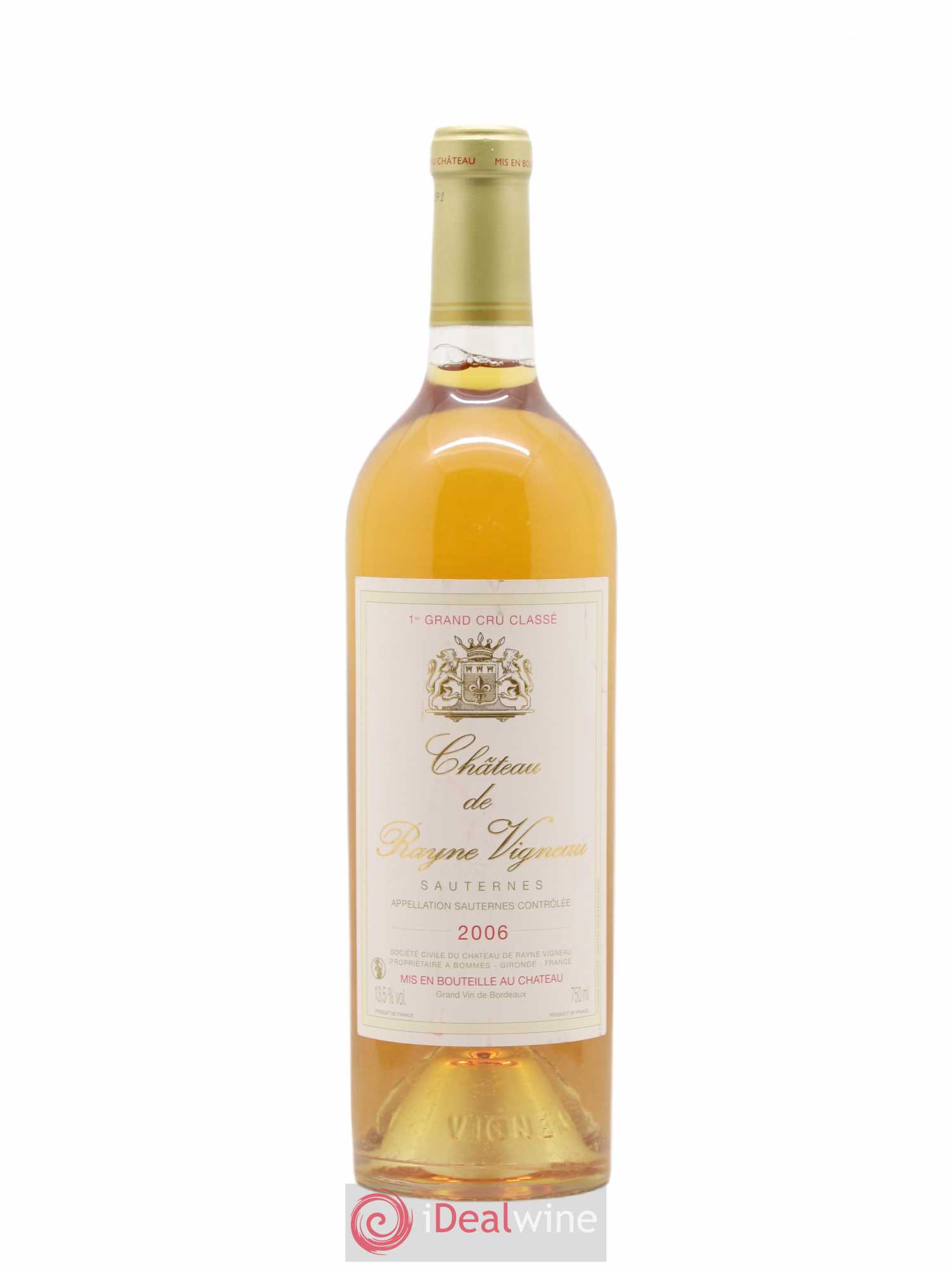Château de Rayne Vigneau 1er Grand Cru Classé 2006 - Lotto di 1 bottiglia - 0