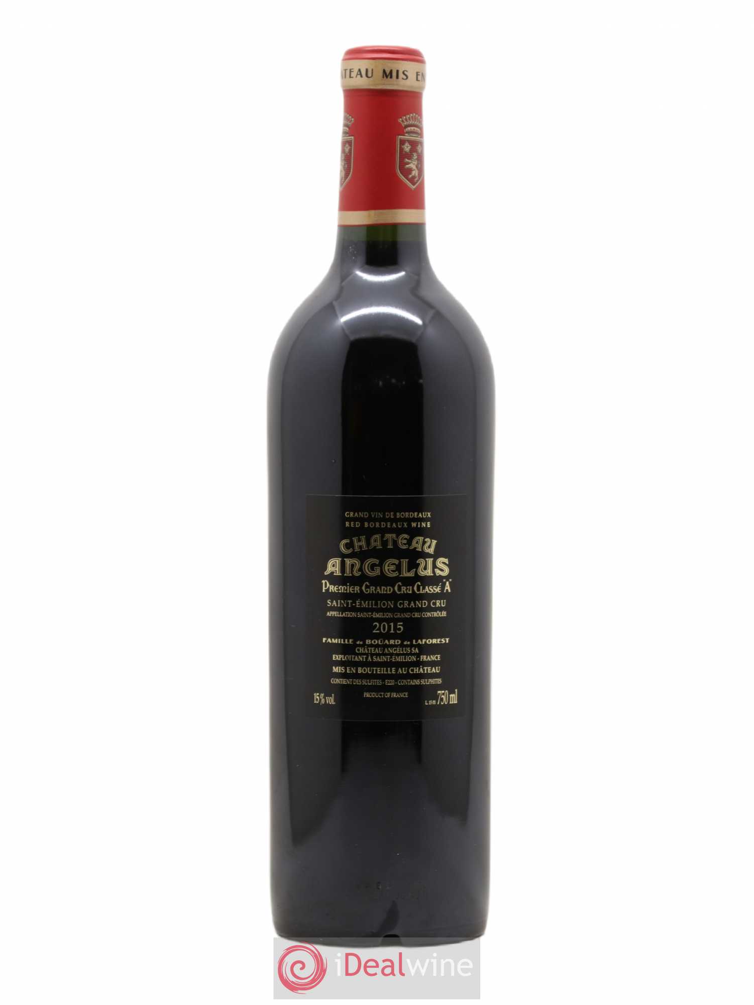 Château Angélus 1er Grand Cru Classé A 2015 - Lot de 1 bouteille - 1