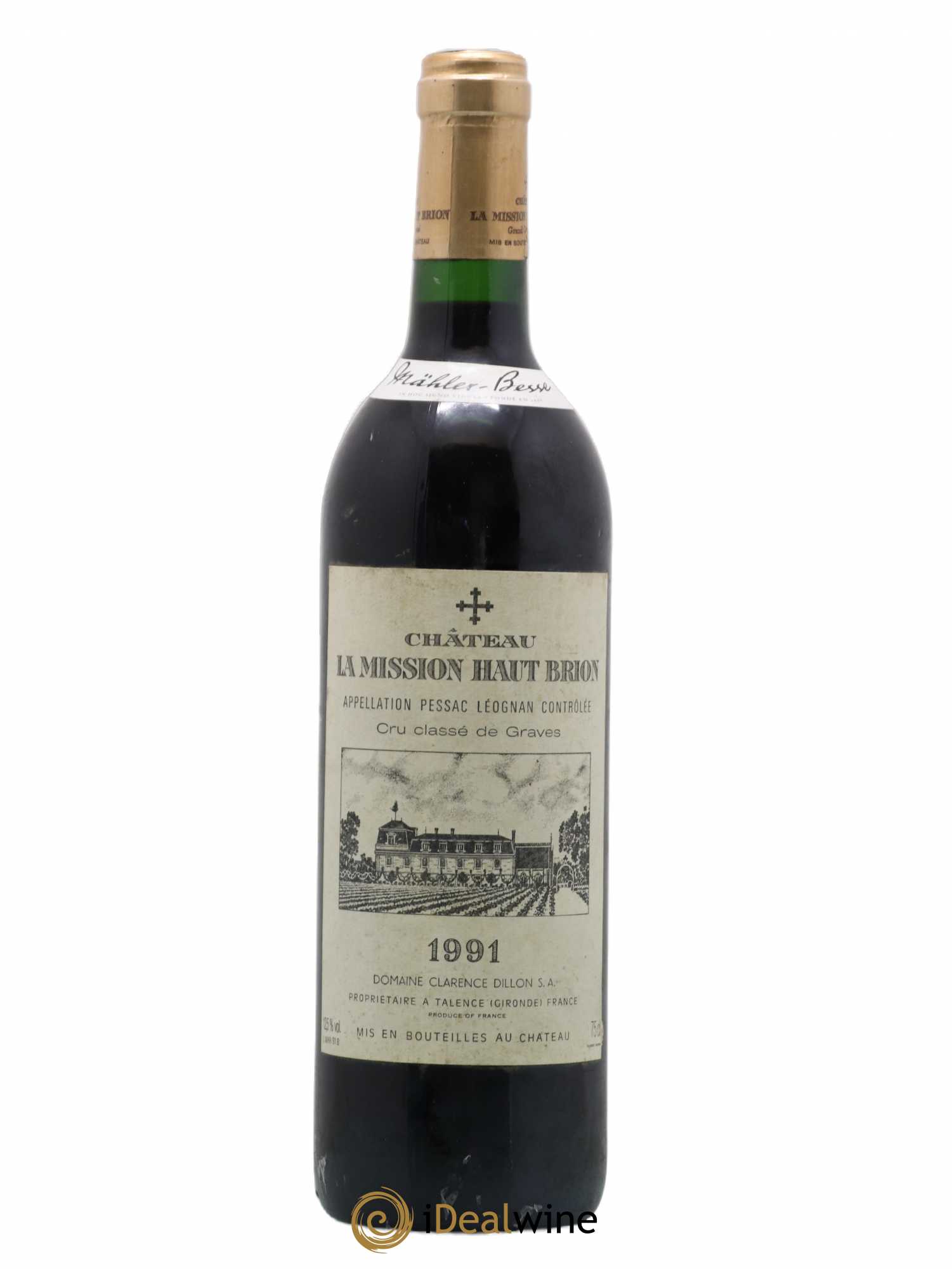 Château la Mission Haut-Brion Cru Classé de Graves 1991 - Lot de 1 bouteille - 0