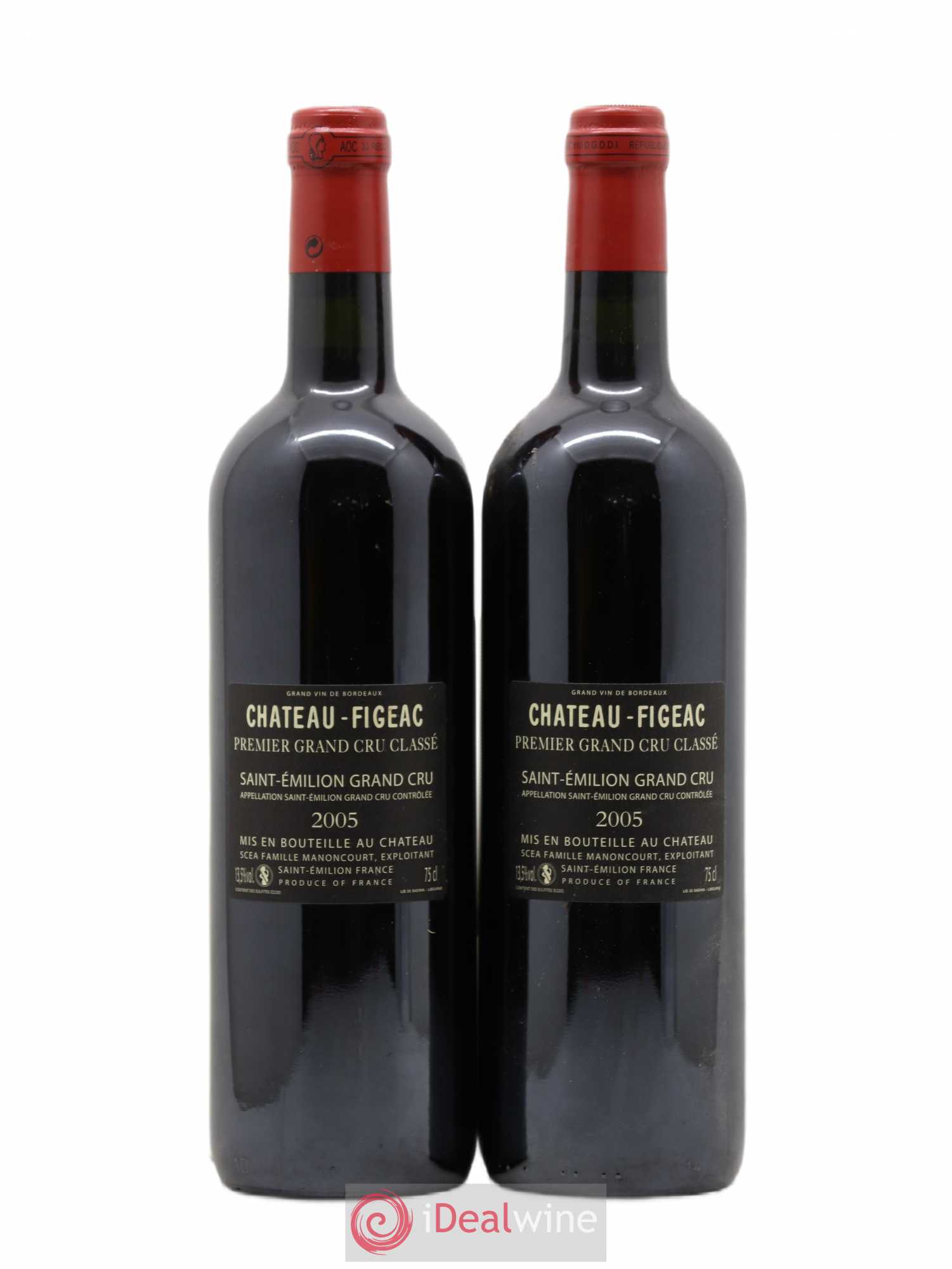 Château Figeac 1er Grand Cru Classé A 2005 - Lot de 2 bouteilles - 1