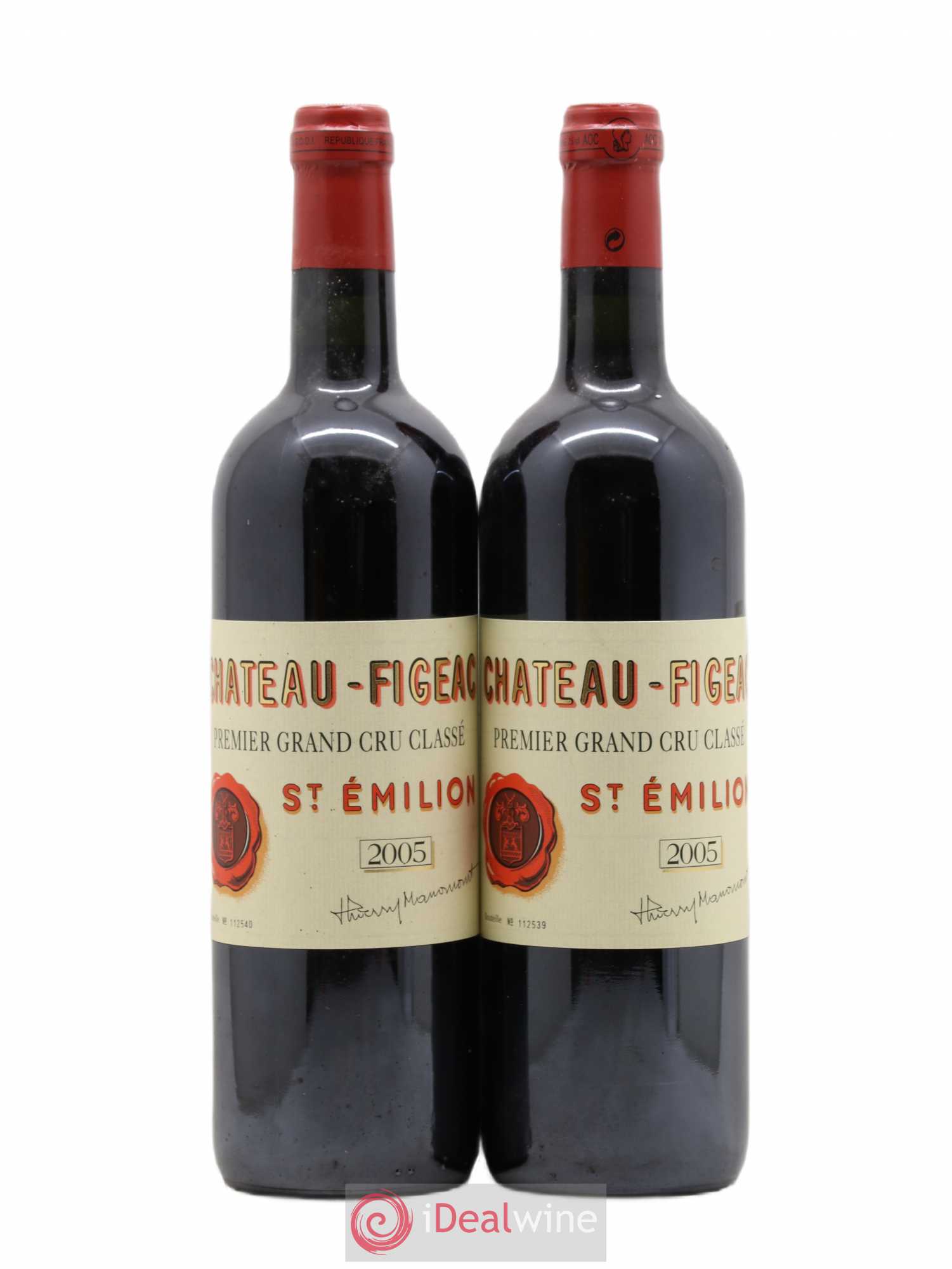 Château Figeac 1er Grand Cru Classé A 2005 - Lot de 2 bouteilles - 0