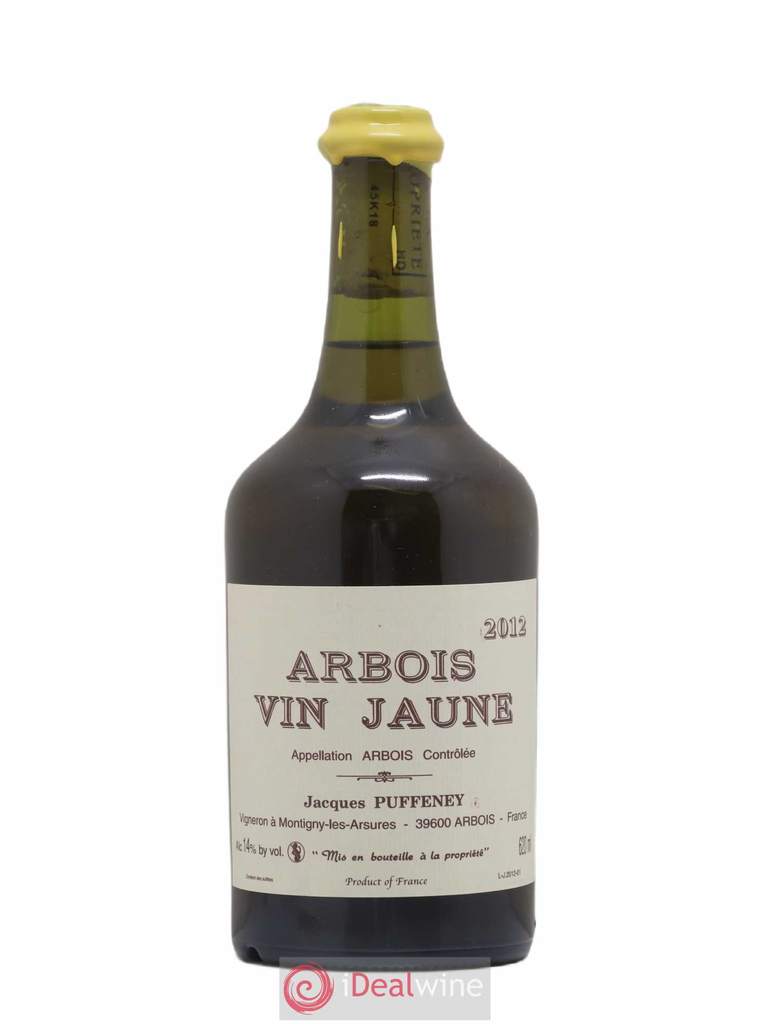 Arbois Vin Jaune Jacques Puffeney 2012 - Lot de 1 bouteille - 0