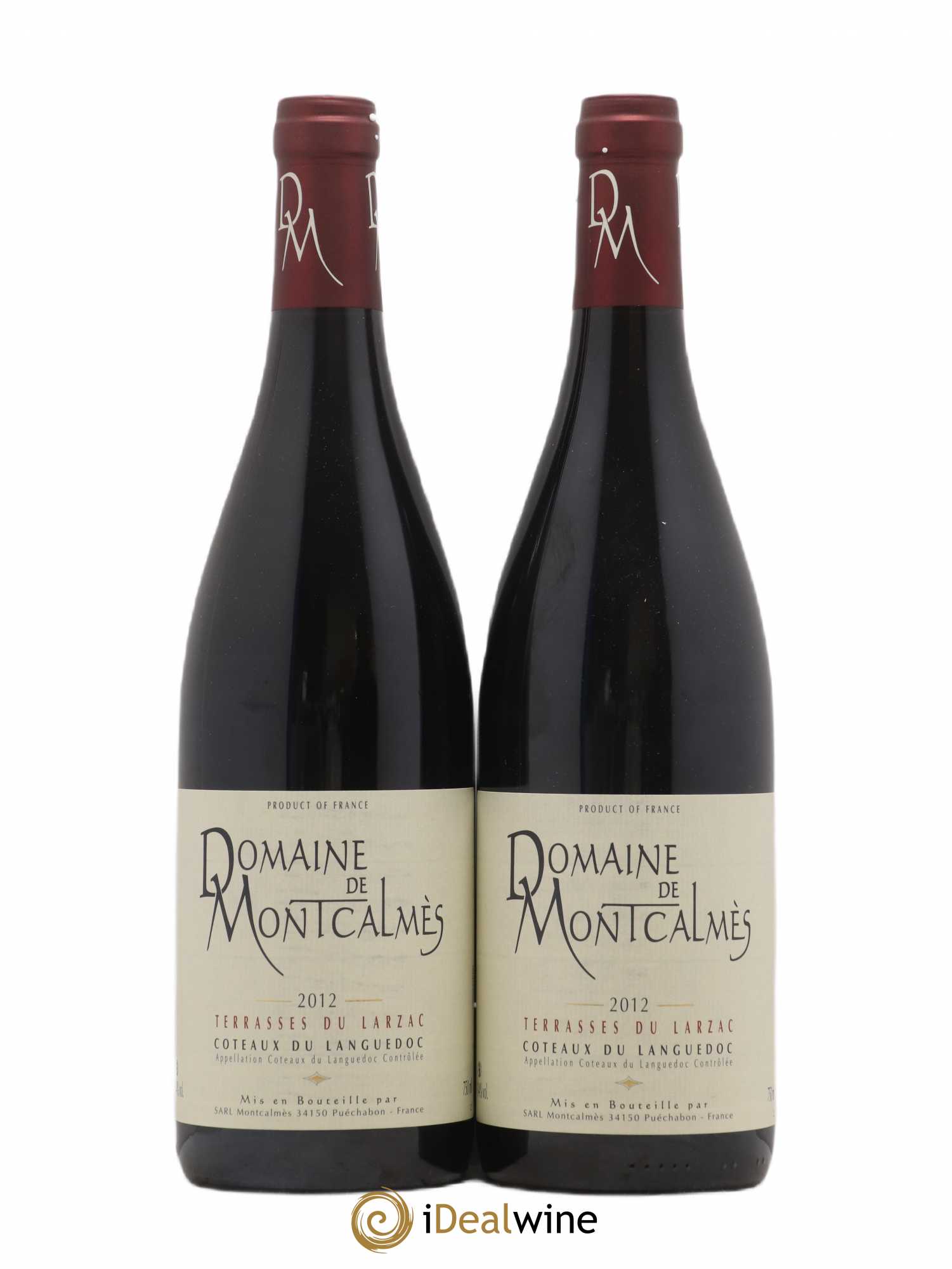 Terrasses du Larzac Domaine de Montcalmès Frédéric Pourtalié 2012 - Lot de 2 bouteilles - 0