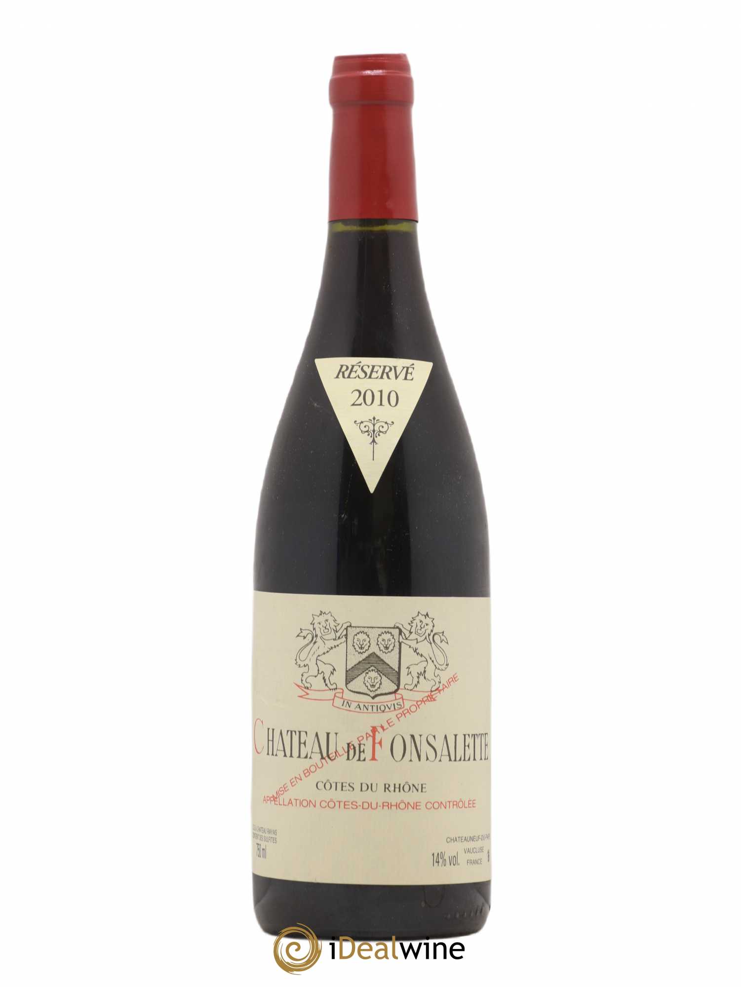 Côtes-du-Rhône Château de Fonsalette Emmanuel Reynaud 2010 - Lot de 1 bouteille - 0