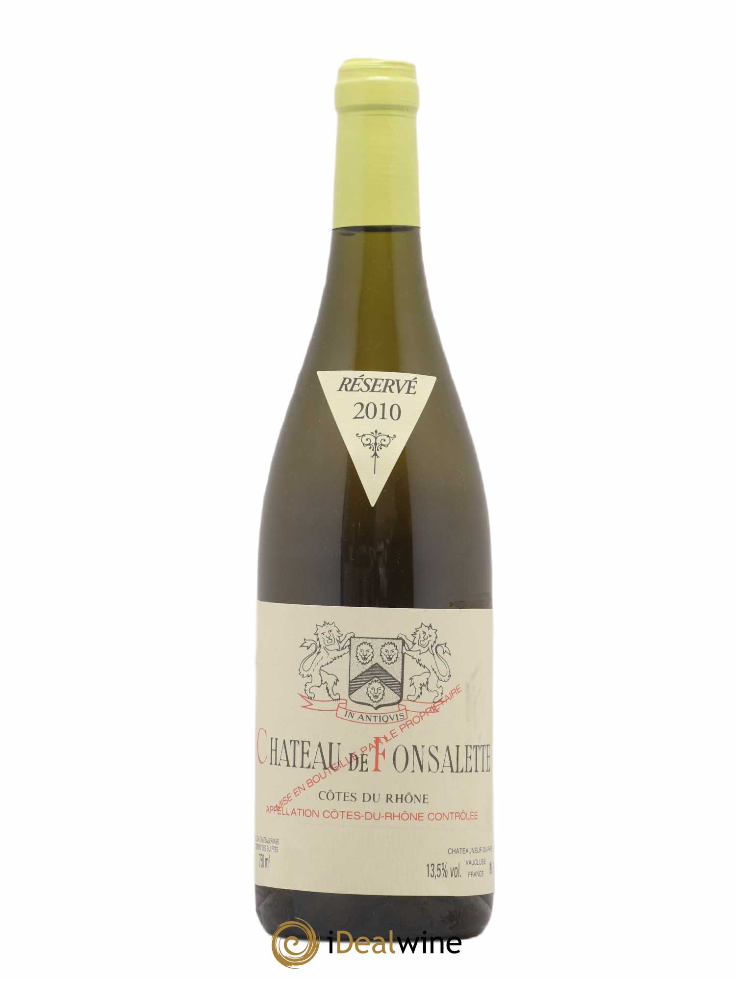 Côtes-du-Rhône Château de Fonsalette Emmanuel Reynaud 2010 - Lot de 1 bouteille - 0