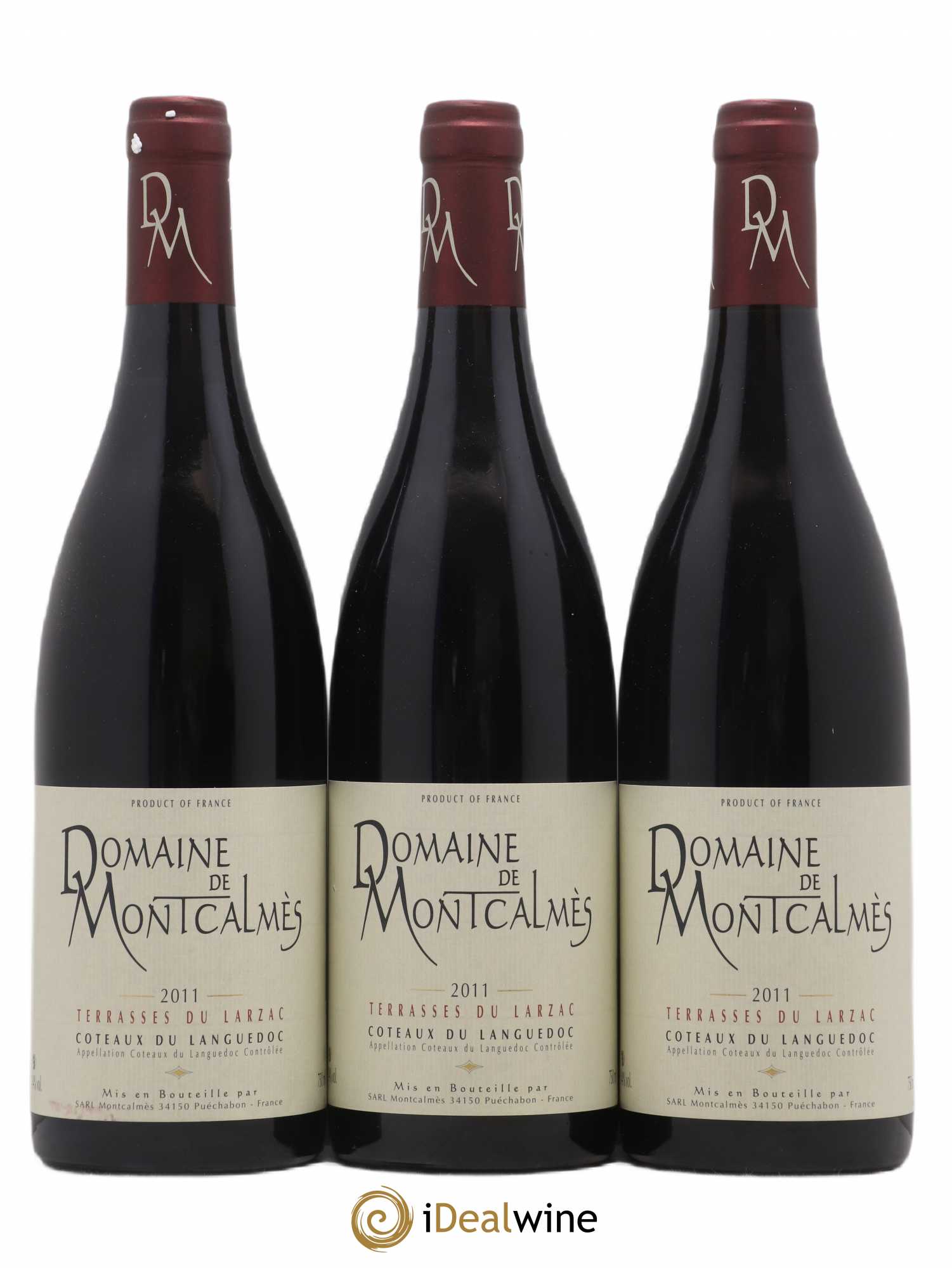 Terrasses du Larzac Domaine de Montcalmès Frédéric Pourtalié 2011 - Lot de 3 bouteilles - 0
