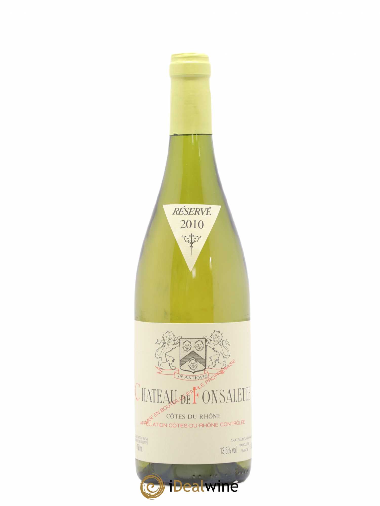 Côtes-du-Rhône Château de Fonsalette Emmanuel Reynaud 2010 - Lot de 1 bouteille - 0