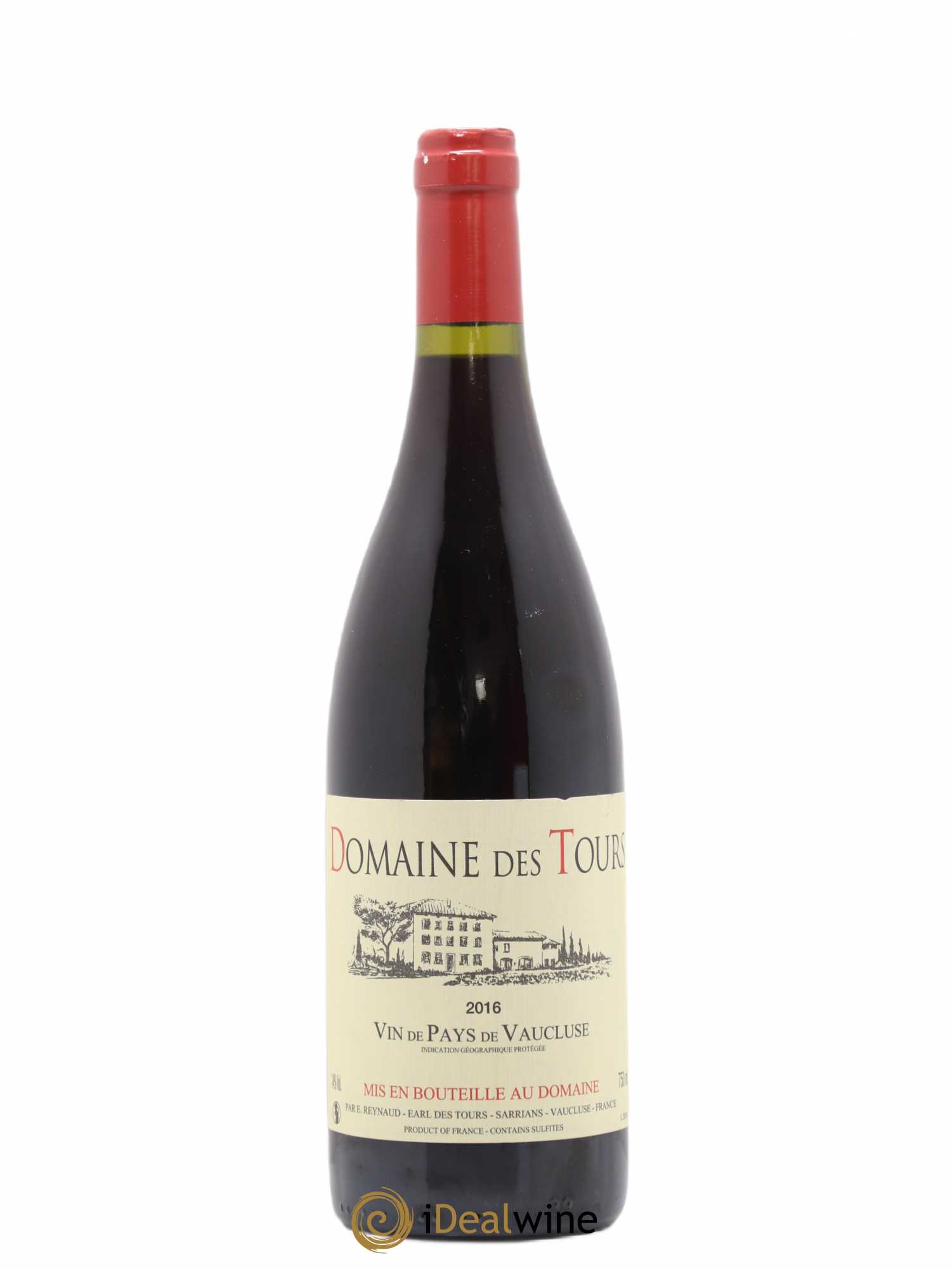 Vaucluse (Vin de Pays de Vaucluse) Domaine des Tours Emmanuel Reynaud 2016 - Lot de 1 bouteille - 0