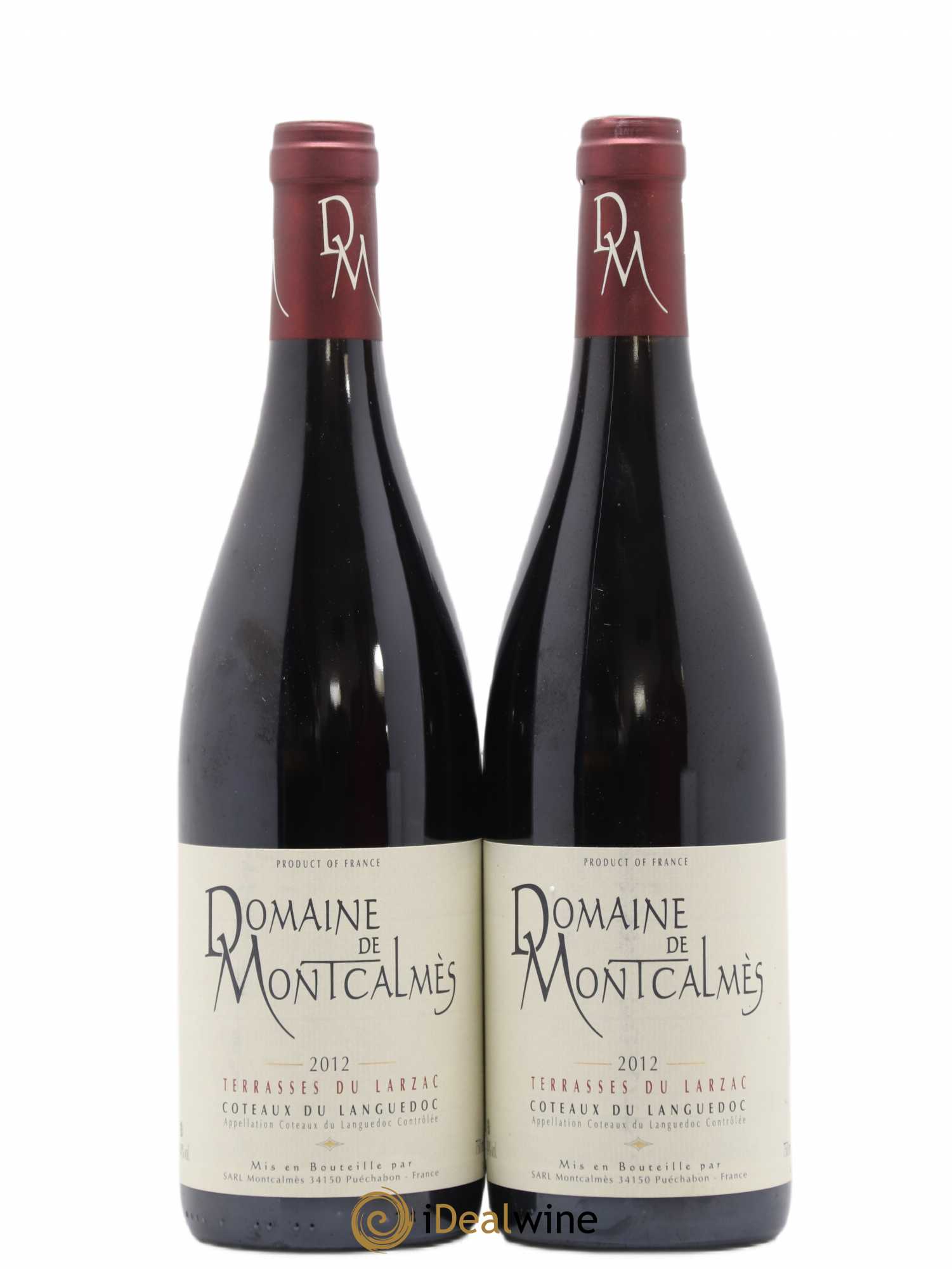 Terrasses du Larzac Domaine de Montcalmès Frédéric Pourtalié 2012 - Lot de 2 bouteilles - 0