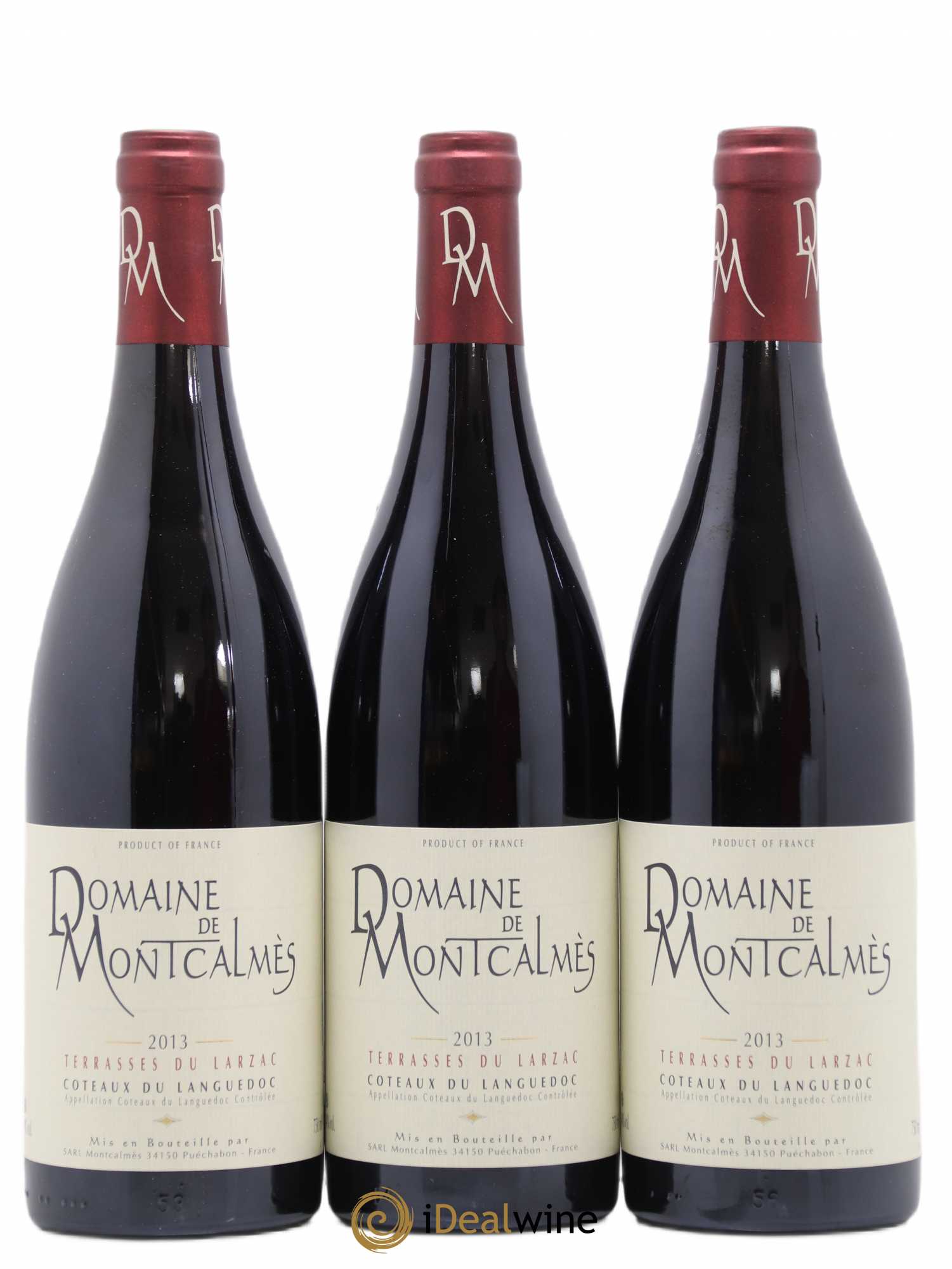 Terrasses du Larzac Domaine de Montcalmès Frédéric Pourtalié 2013 - Lot de 3 bouteilles - 0