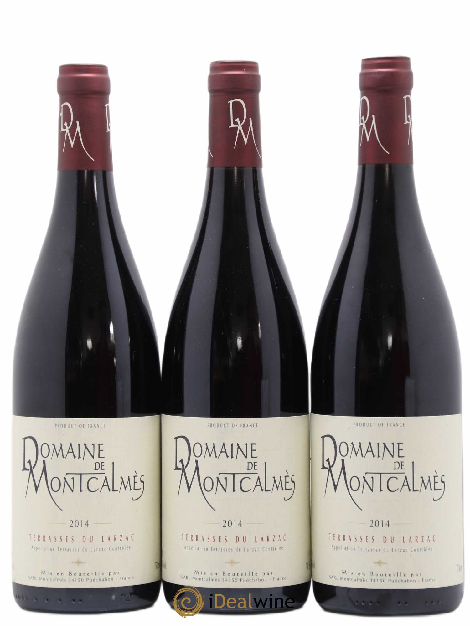 Terrasses du Larzac Domaine de Montcalmès Frédéric Pourtalié 2014 - Lot de 3 bouteilles - 0