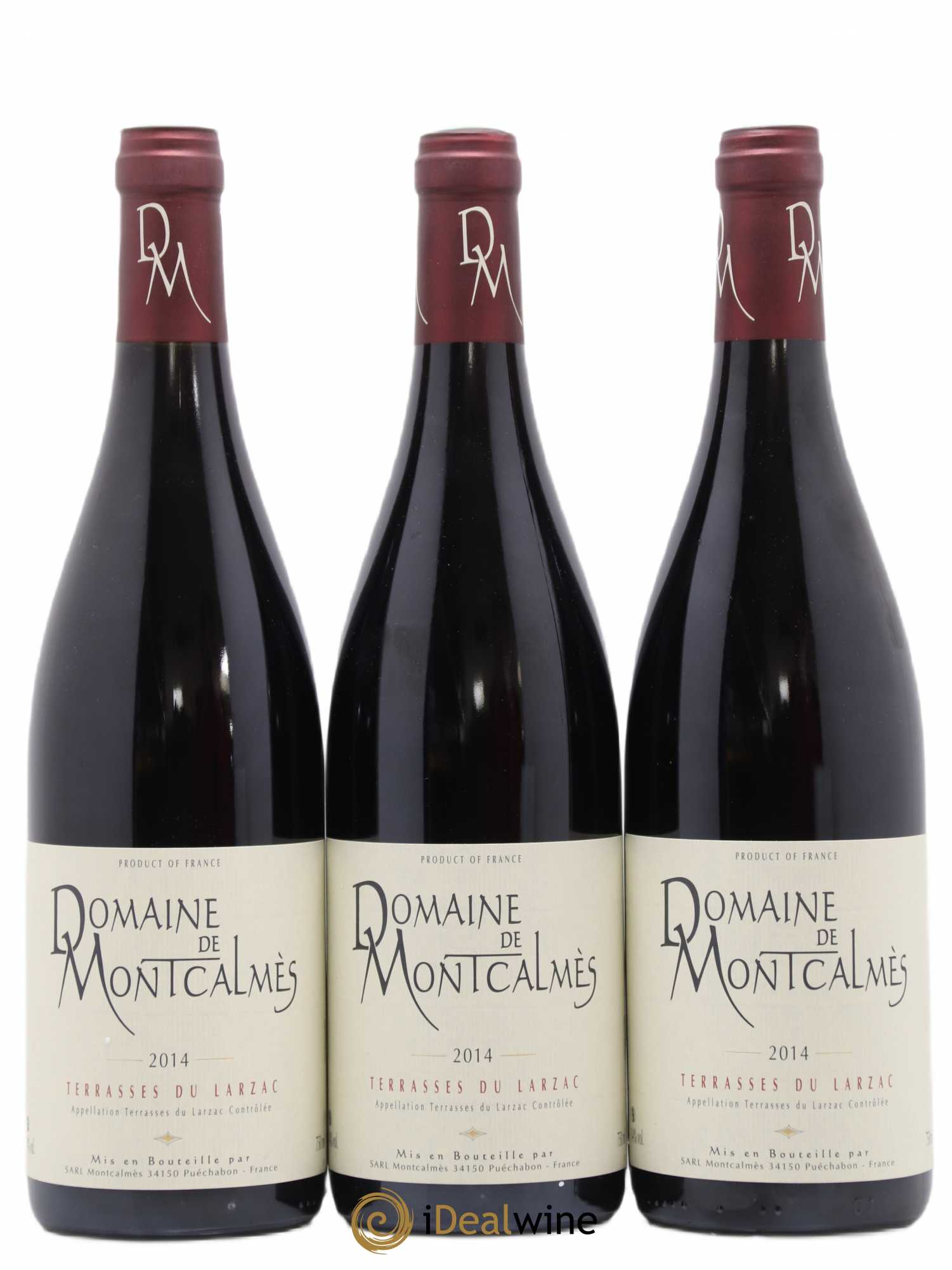 Terrasses du Larzac Domaine de Montcalmès Frédéric Pourtalié 2014 - Lot de 3 bouteilles - 0