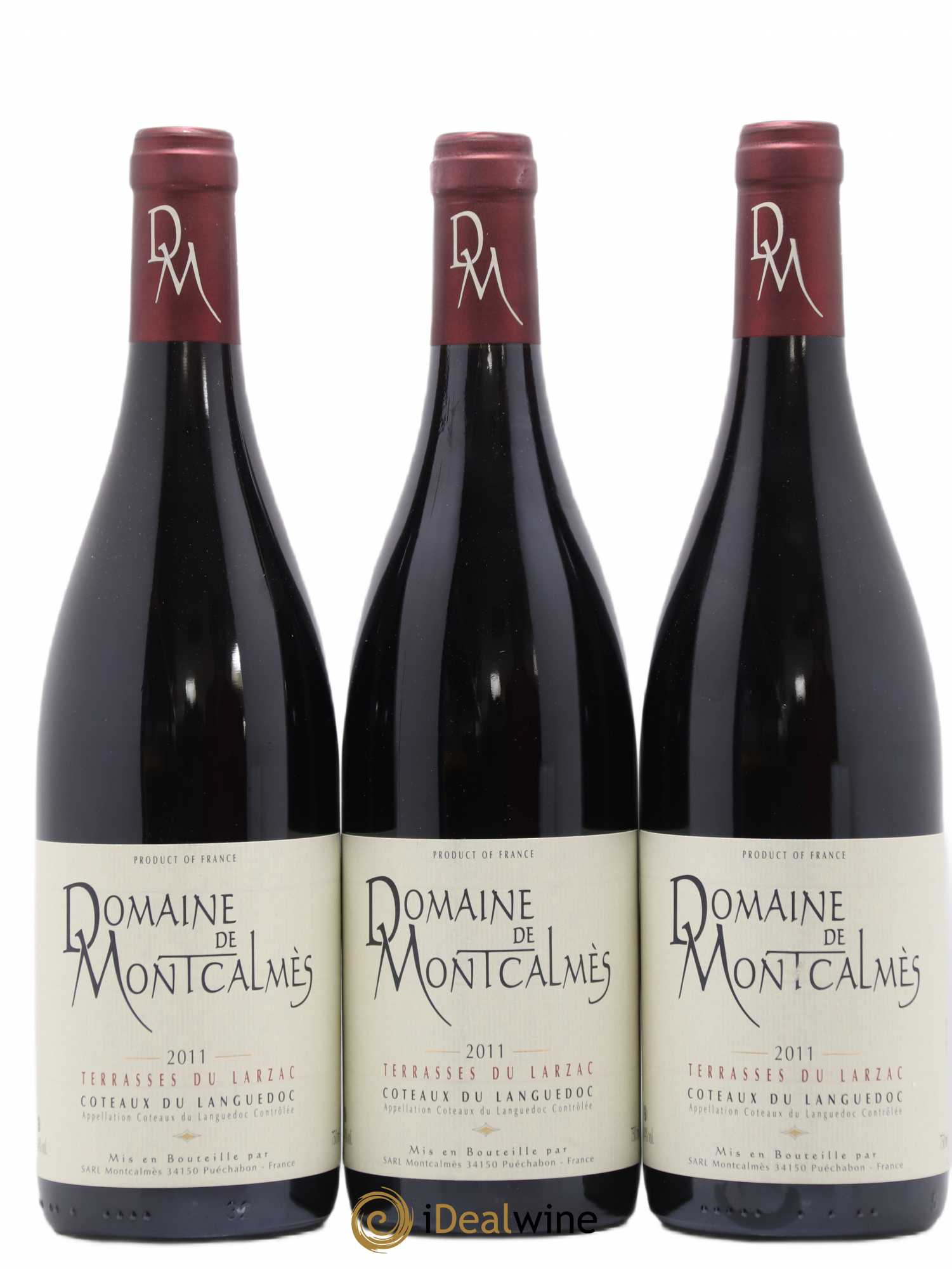 Terrasses du Larzac Domaine de Montcalmès Frédéric Pourtalié 2011 - Lot de 3 bouteilles - 0