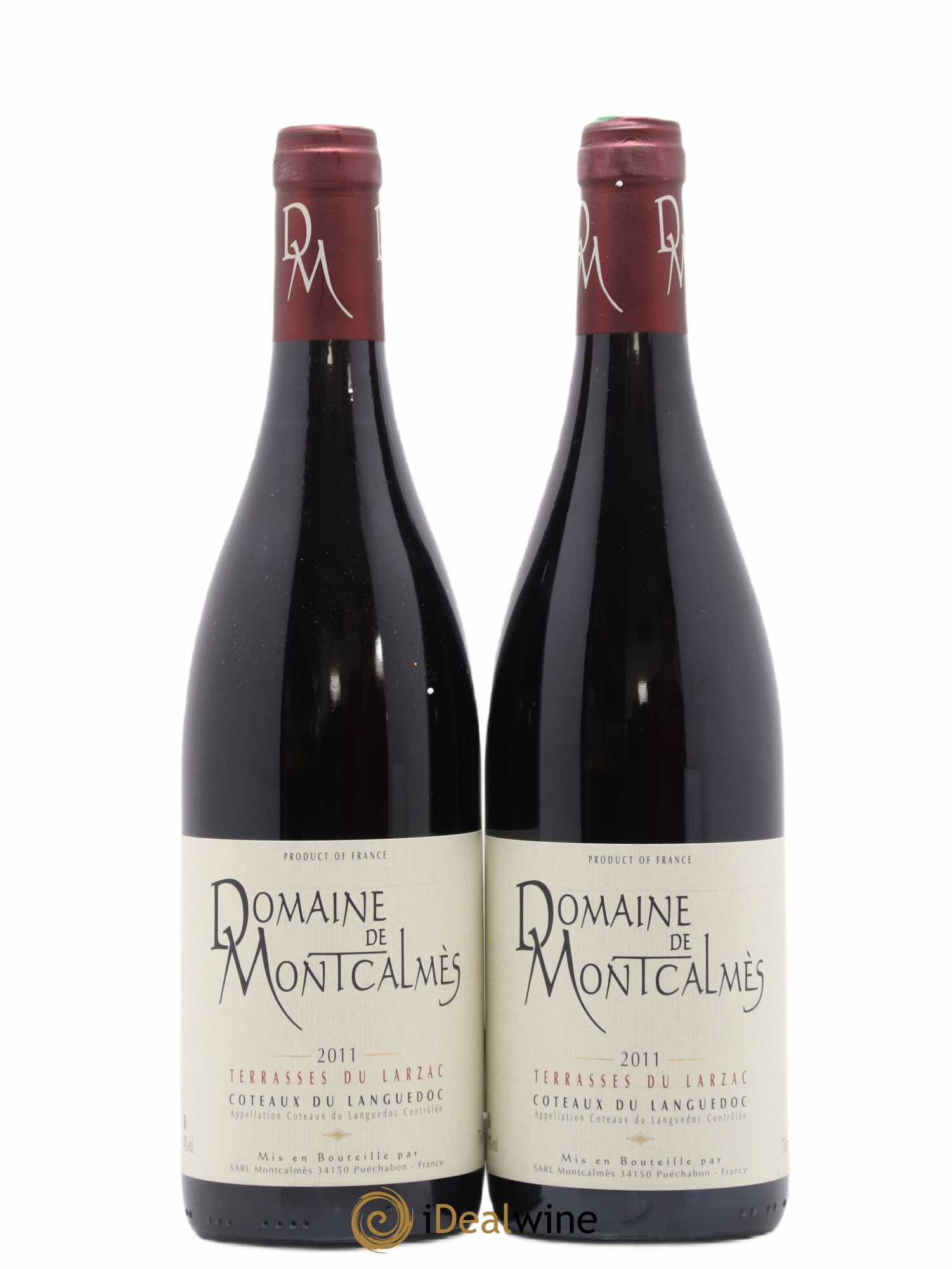 Terrasses du Larzac Domaine de Montcalmès Frédéric Pourtalié (sans prix de réserve) 2011 - Lot de 2 bouteilles - 0