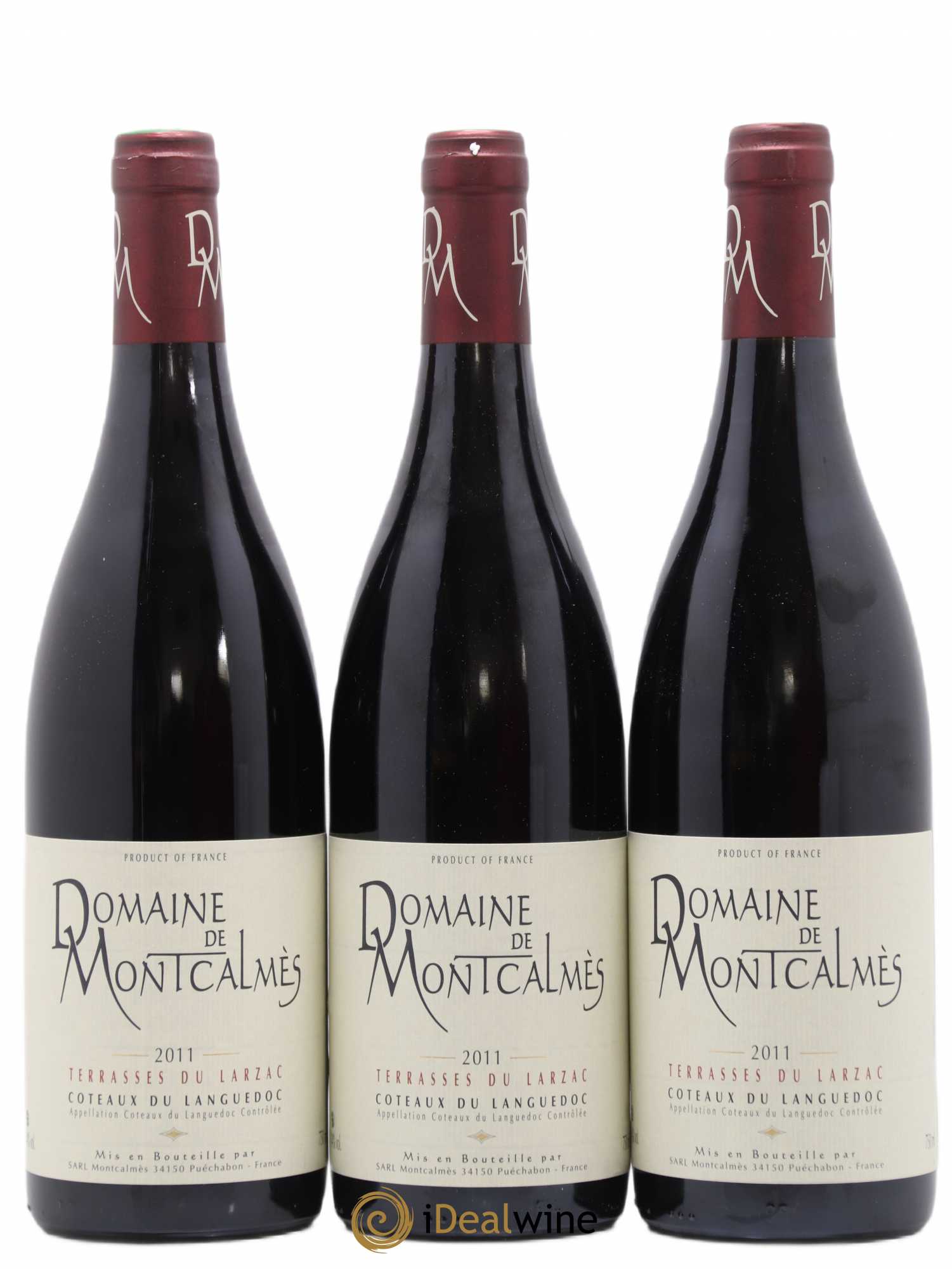 Terrasses du Larzac Domaine de Montcalmès Frédéric Pourtalié 2011 - Lot de 3 bouteilles - 0