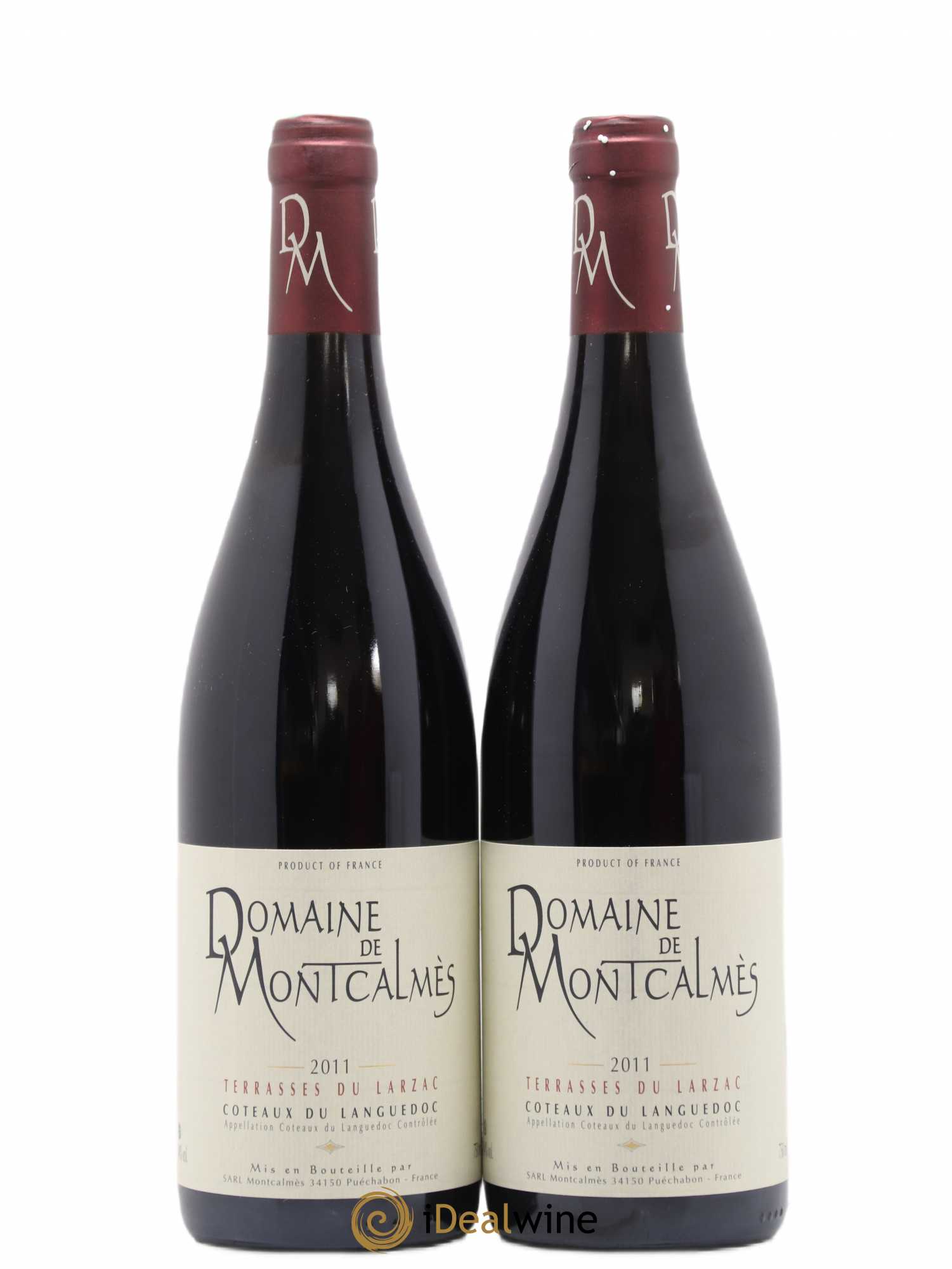 Terrasses du Larzac Domaine de Montcalmès Frédéric Pourtalié (sans prix de réserve) 2011 - Lot de 2 bouteilles - 0