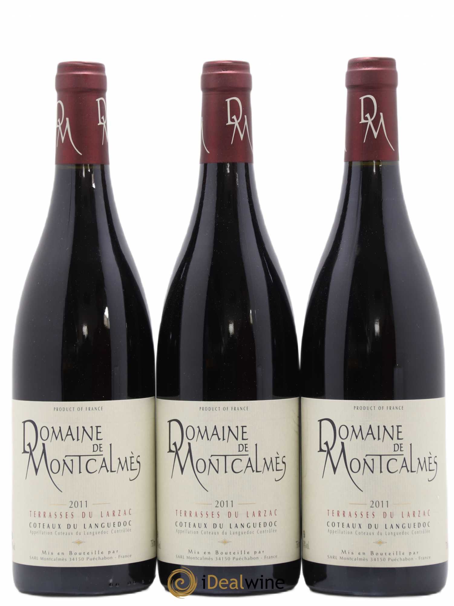 Terrasses du Larzac Domaine de Montcalmès Frédéric Pourtalié 2011 - Lot de 3 bouteilles - 0