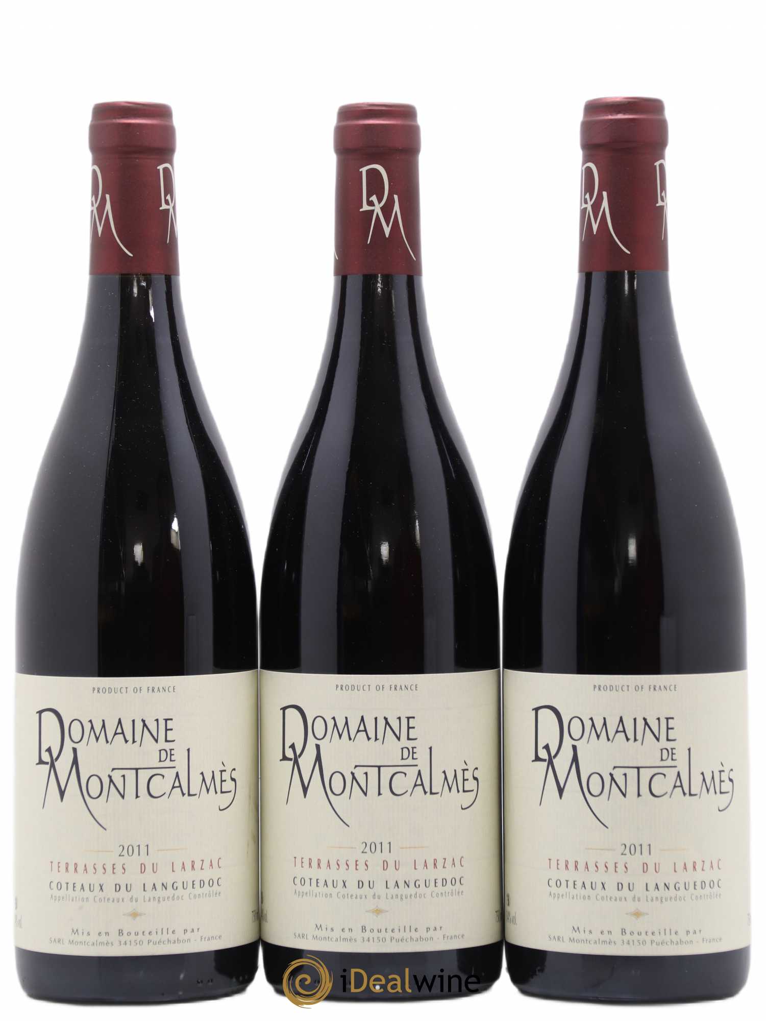 Terrasses du Larzac Domaine de Montcalmès Frédéric Pourtalié 2011 - Lot de 3 bouteilles - 0