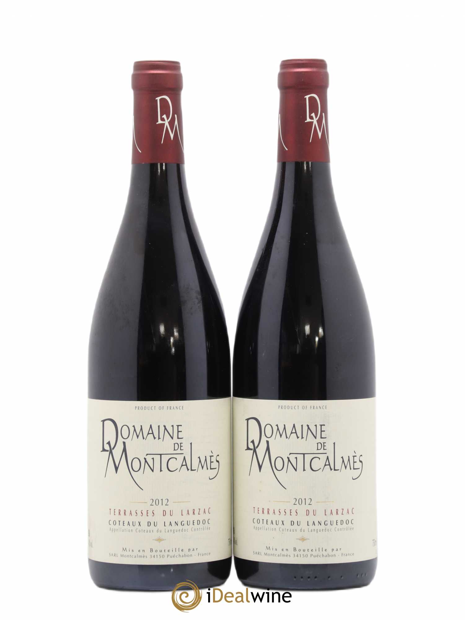 Terrasses du Larzac Domaine de Montcalmès Frédéric Pourtalié 2012 - Lot de 2 bouteilles - 0