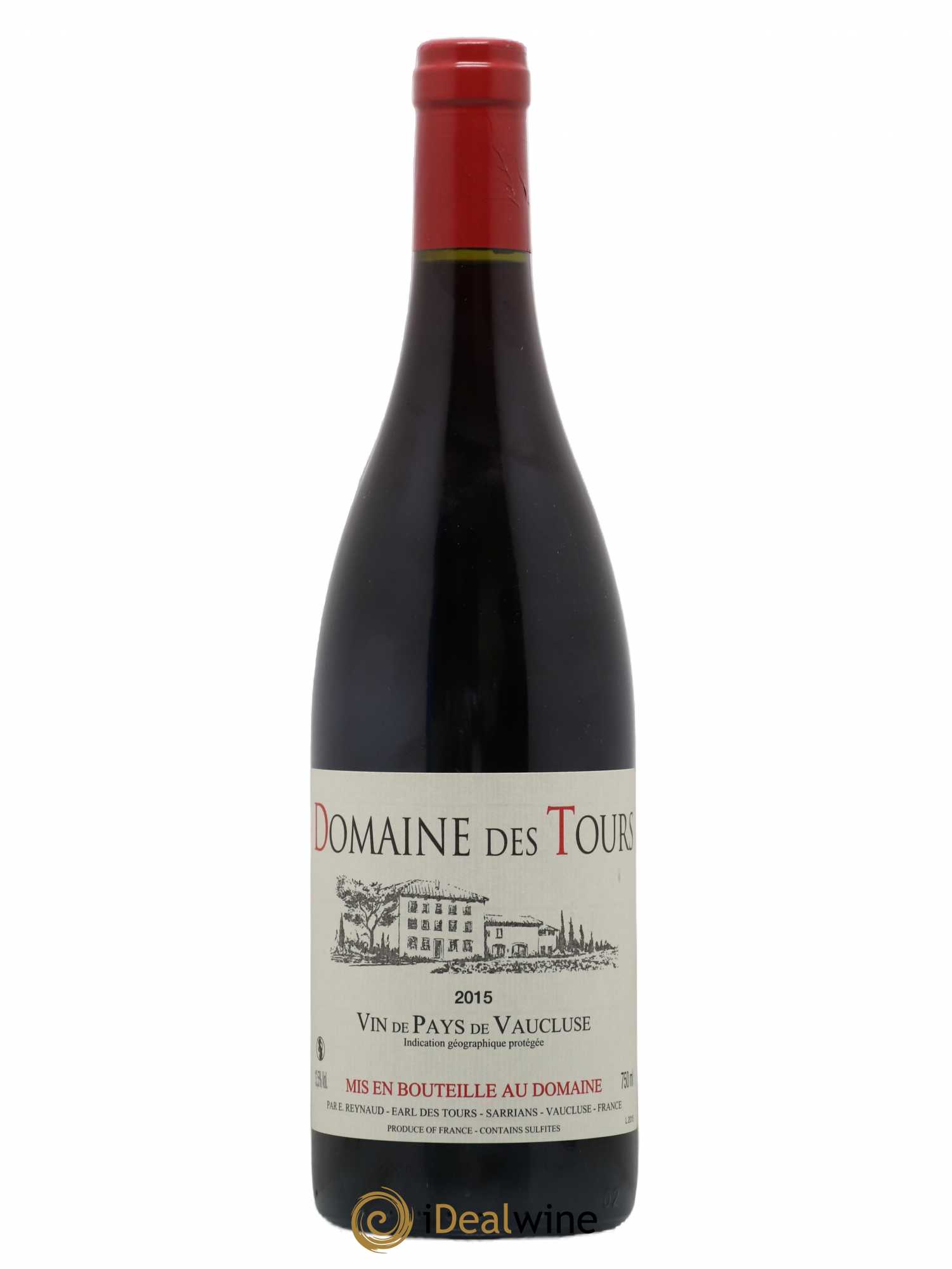 Vaucluse (Vin de Pays de Vaucluse) Domaine des Tours Emmanuel Reynaud 2015 - Lot de 1 bouteille - 0