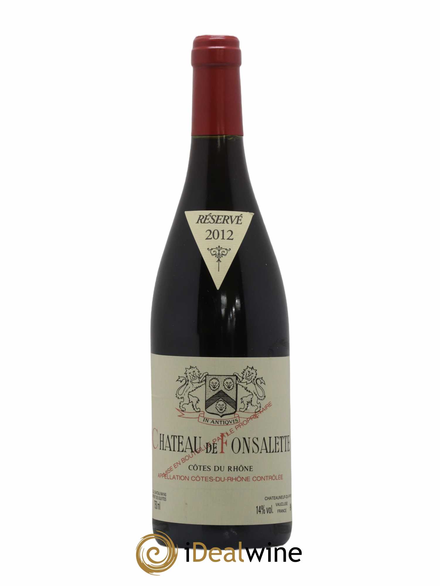Côtes-du-Rhône Château de Fonsalette Emmanuel Reynaud 2012 - Lot de 1 bouteille - 0