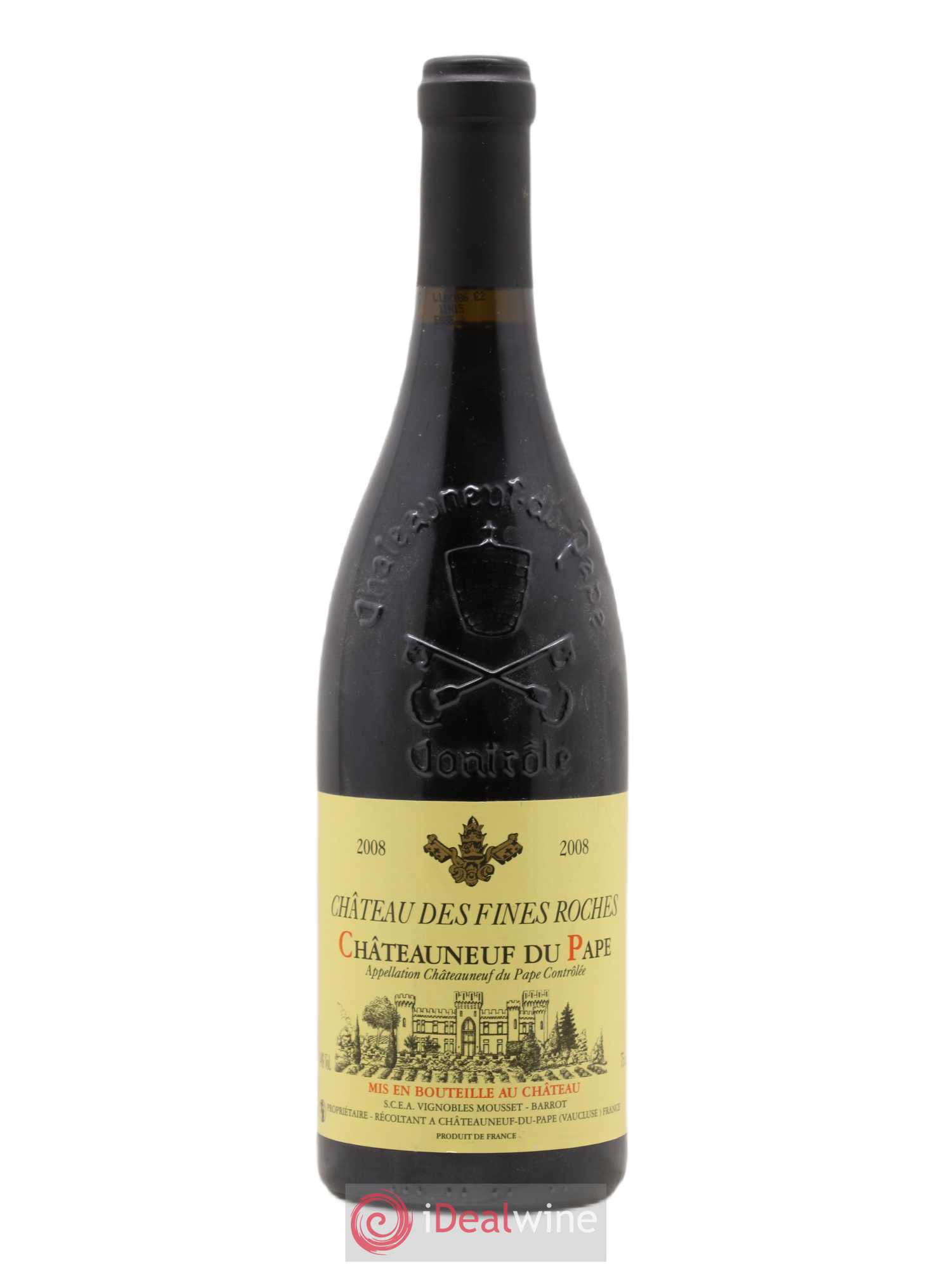Châteauneuf-du-Pape Château des Fines Roches 2008 - Lot de 1 bouteille - 0