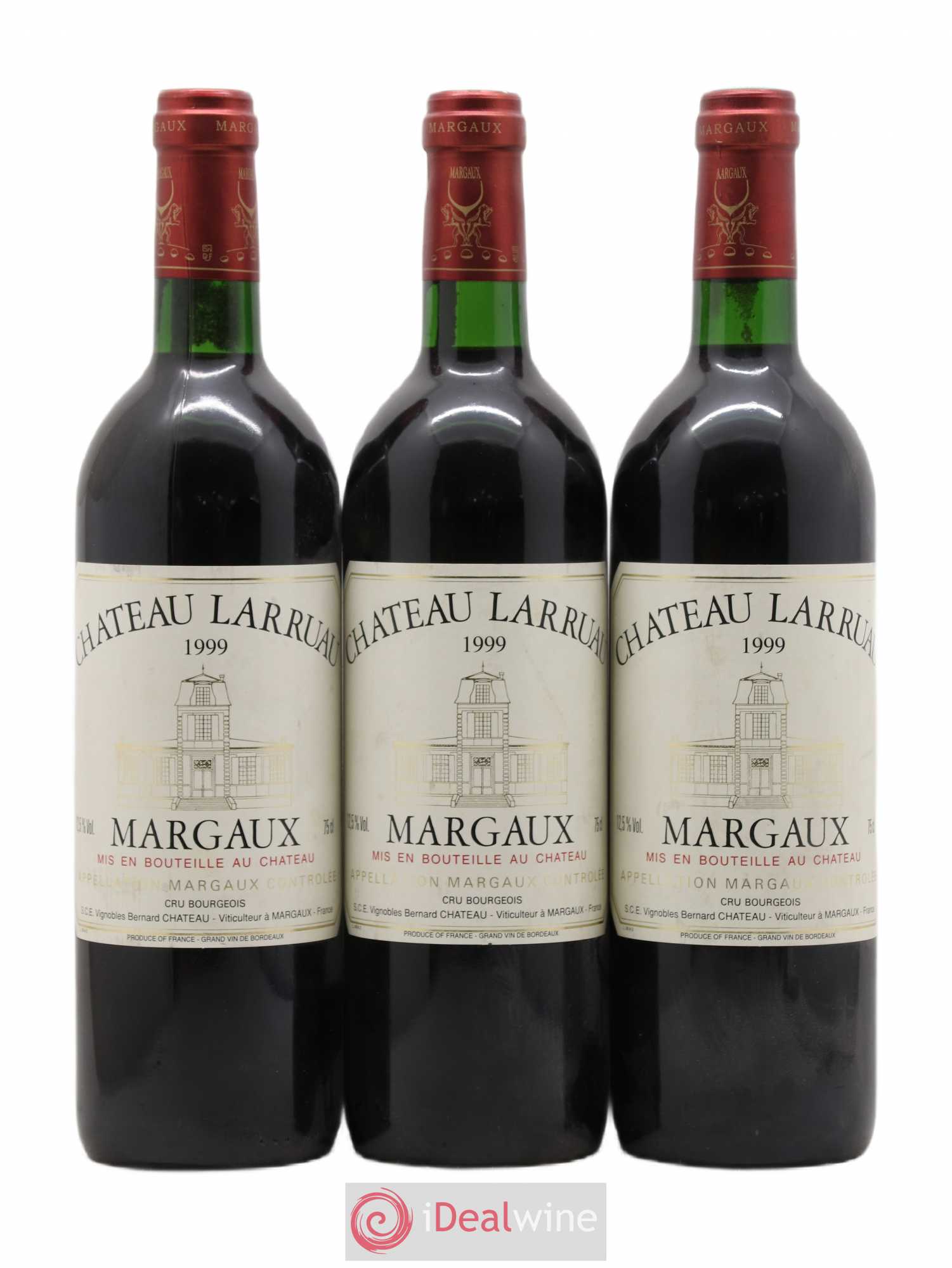 Château Larruau 1999 - Lot de 3 bouteilles - 0