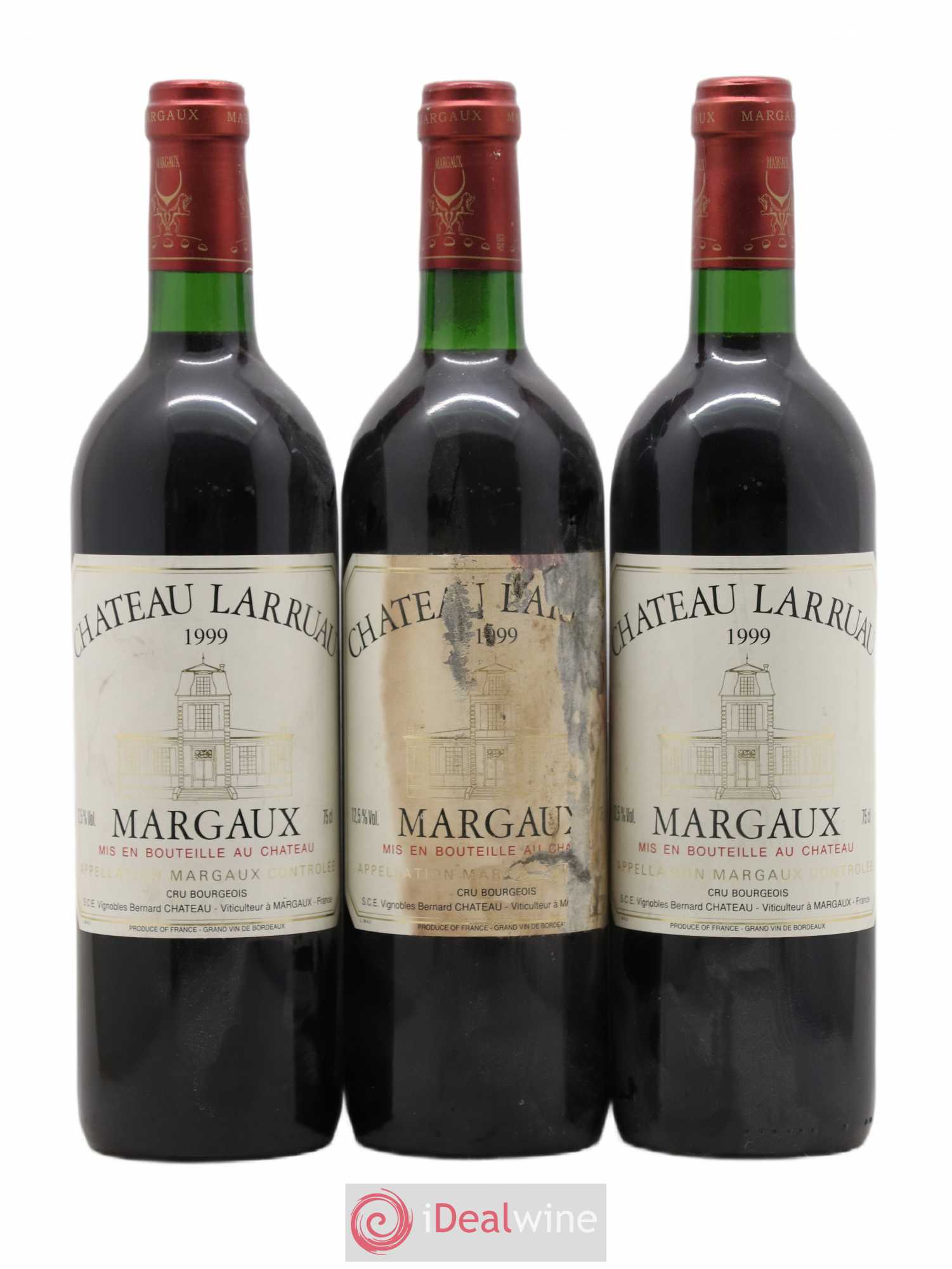 Château Larruau 1999 - Lot de 3 bouteilles - 0