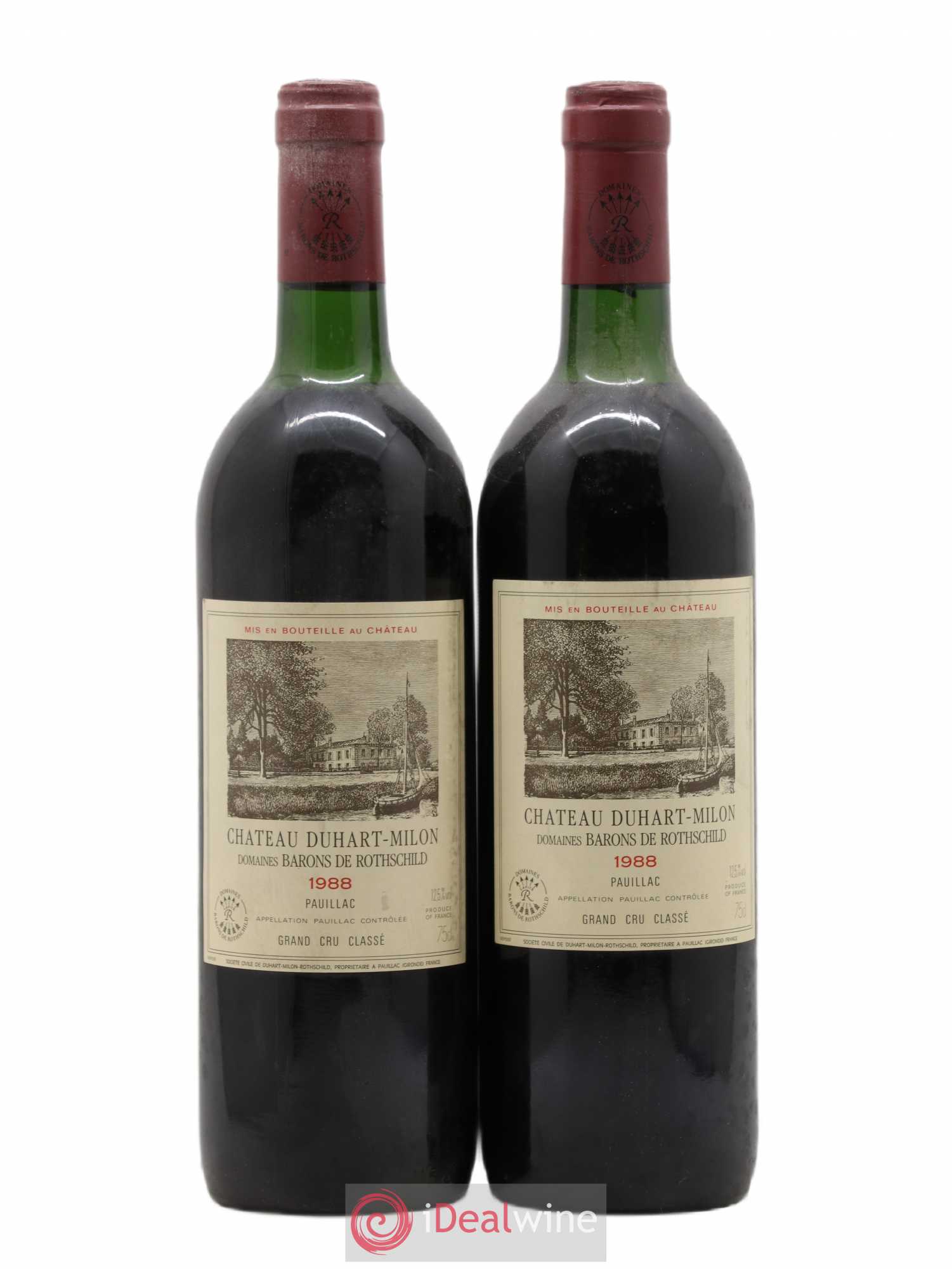 Château Duhart-Milon 4ème Grand Cru Classé 1988 - Lot de 2 bouteilles - 0