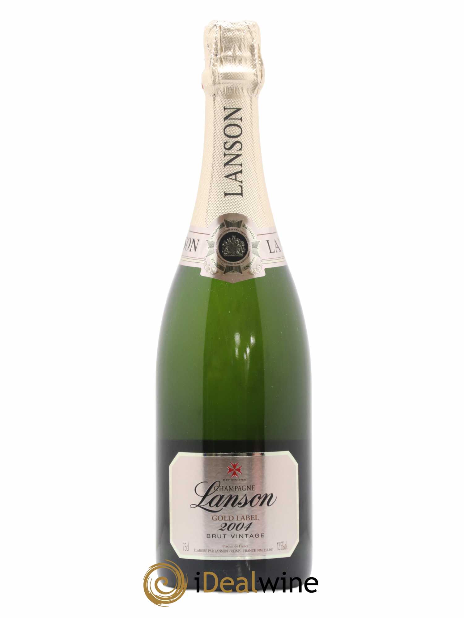 Gold Label Lanson 2004 - Lot de 1 bouteille - 0