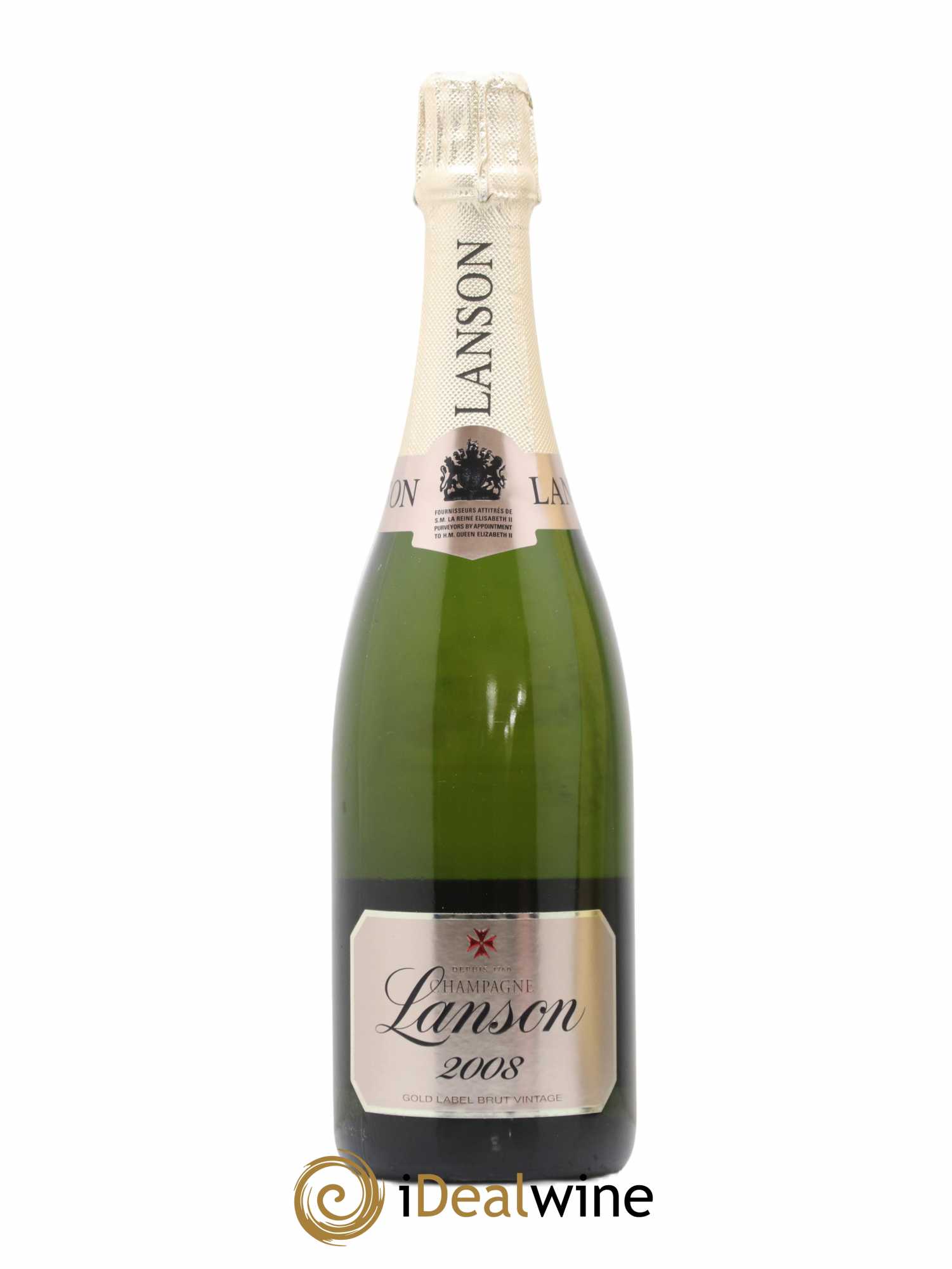 Gold Label Lanson 2008 - Lot de 1 bouteille - 1