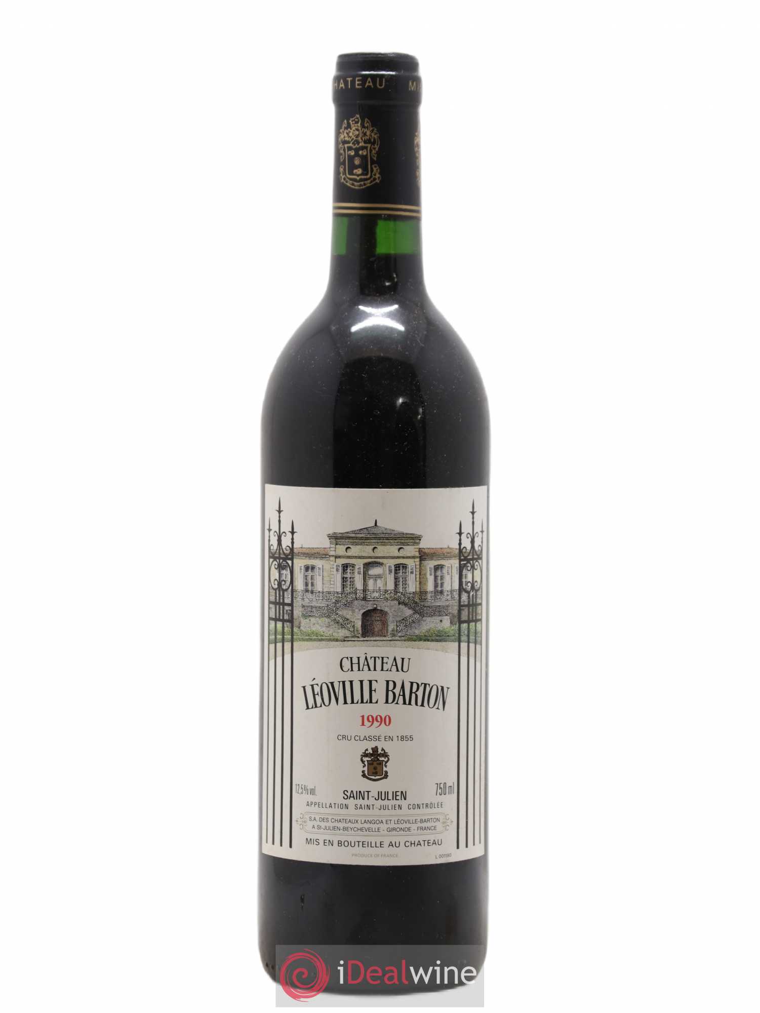 Château Léoville Barton 2ème Grand Cru Classé 1990 - Lot de 1 bouteille - 0