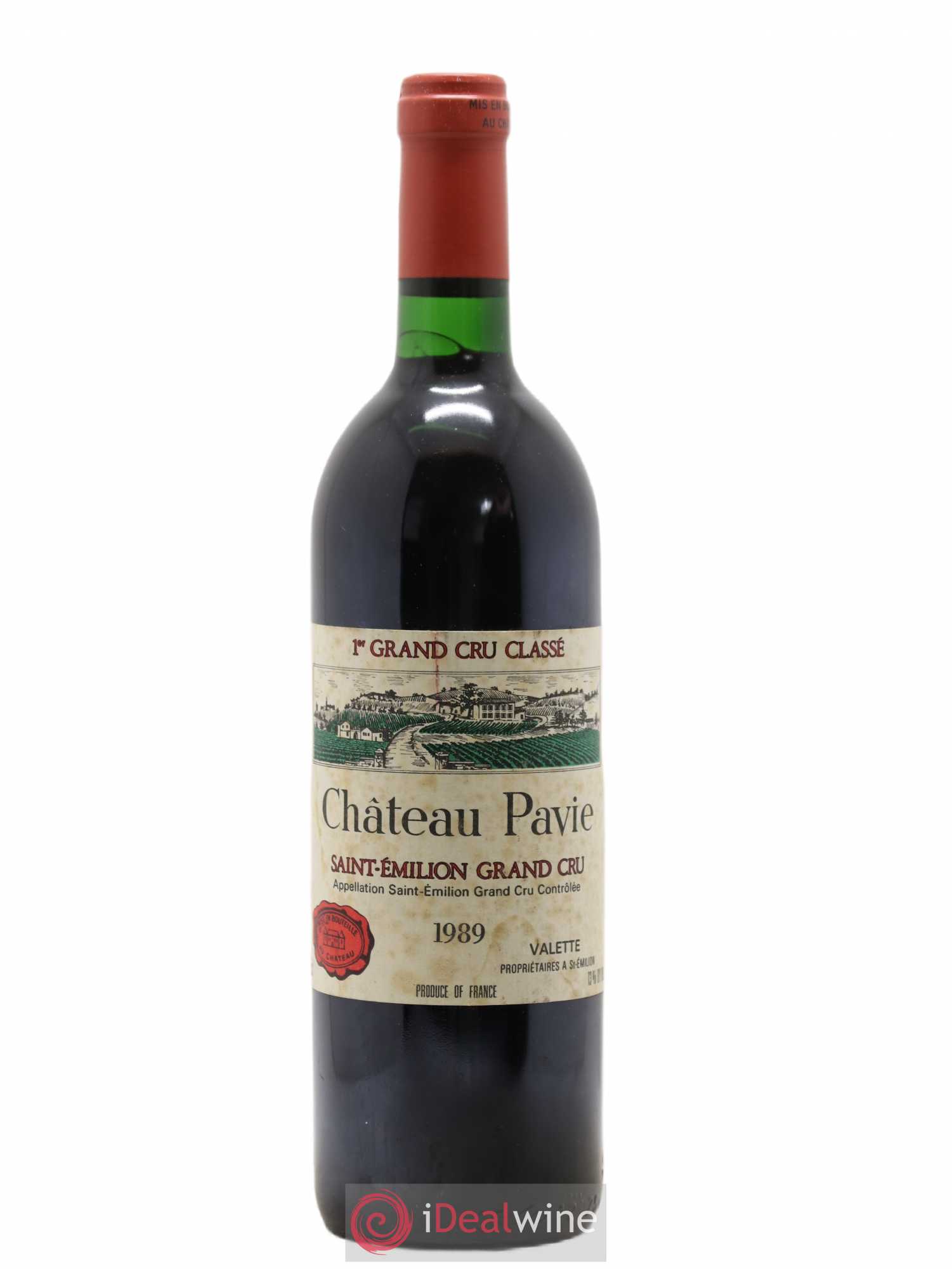 Château Pavie 1er Grand Cru Classé A 1989 - Lot de 1 bouteille - 0