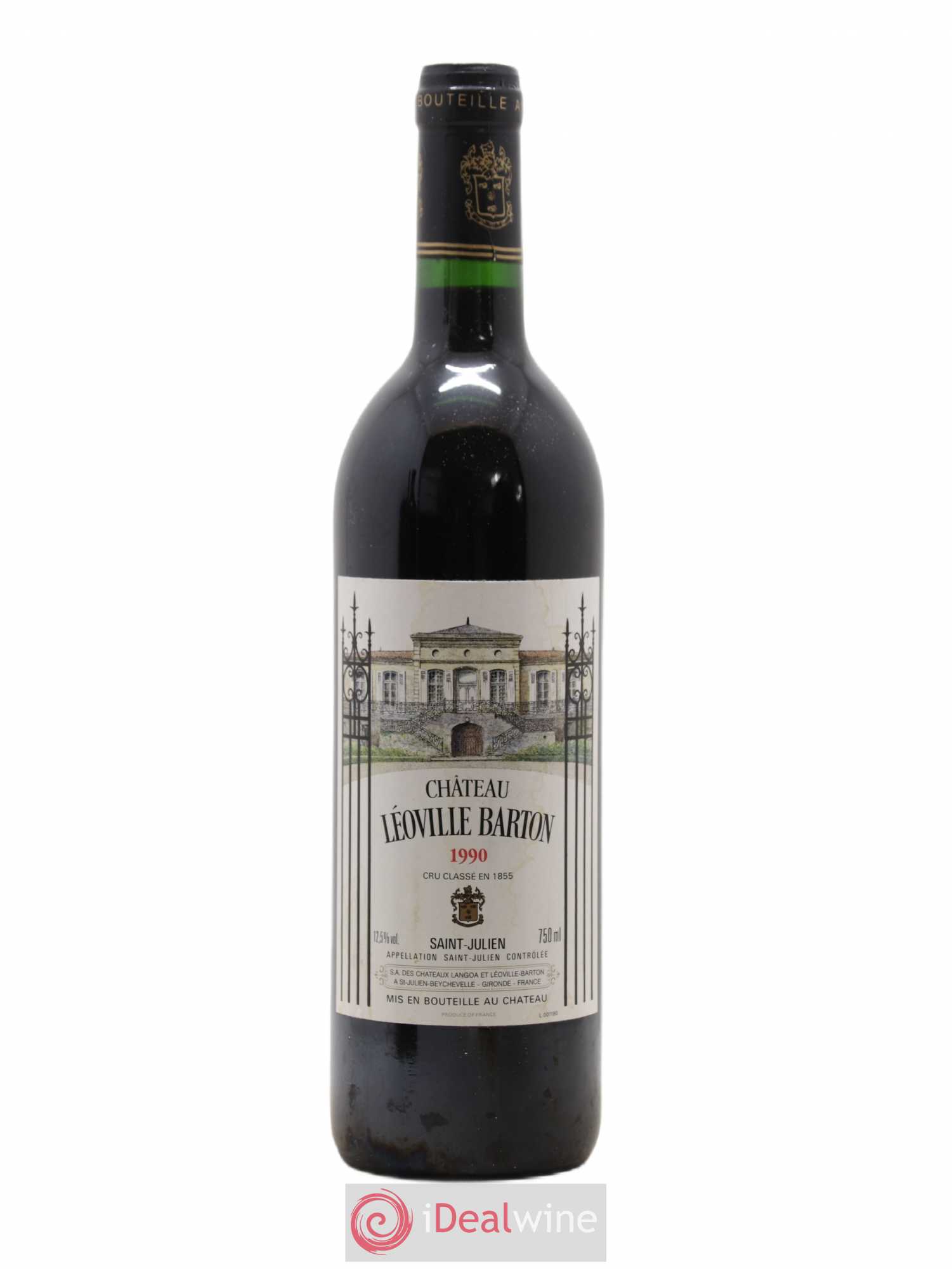 Château Léoville Barton 2ème Grand Cru Classé 1990 - Lot de 1 bouteille - 0