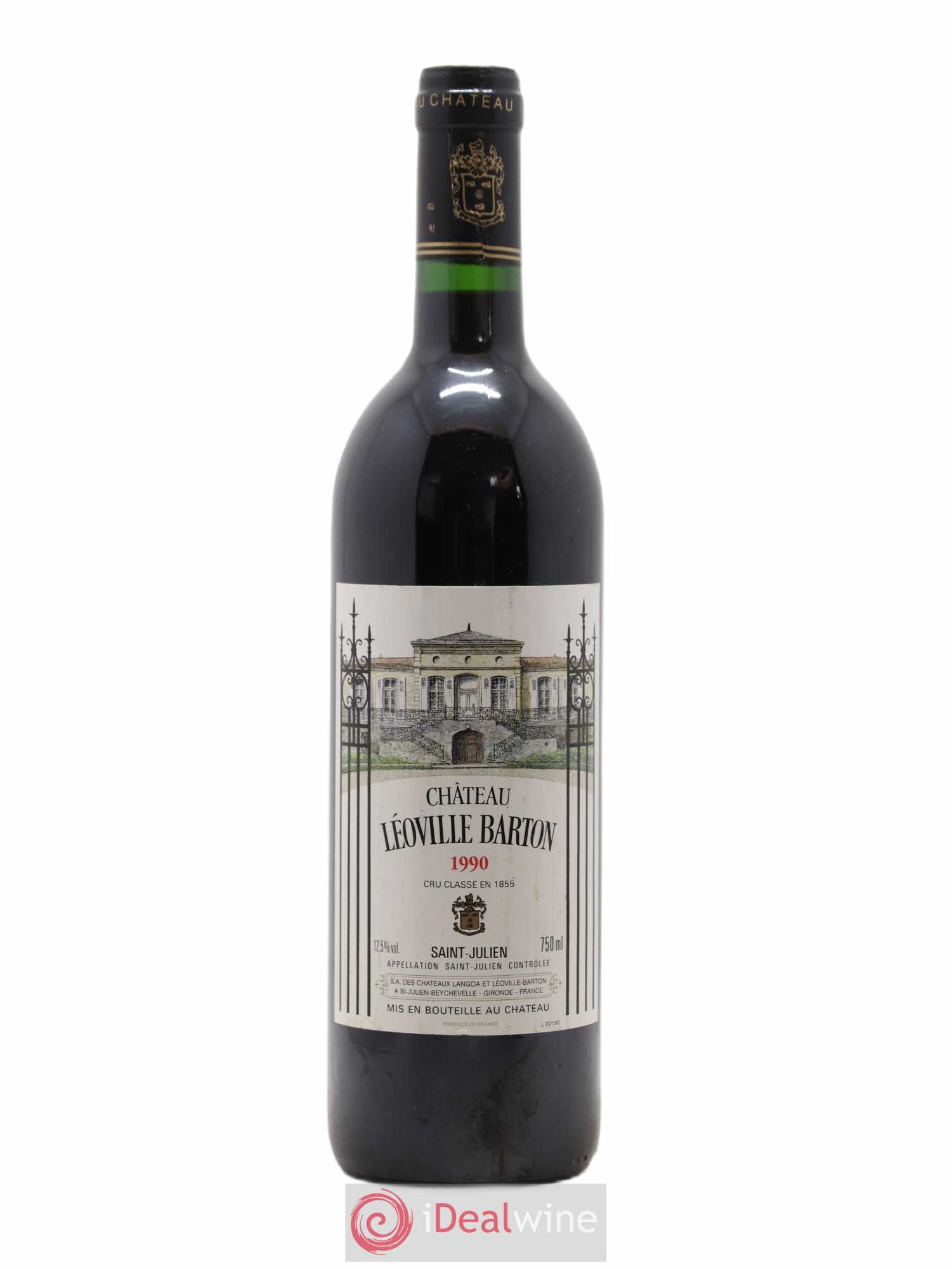 Château Léoville Barton 2ème Grand Cru Classé 1990 - Lot de 1 bouteille - 0