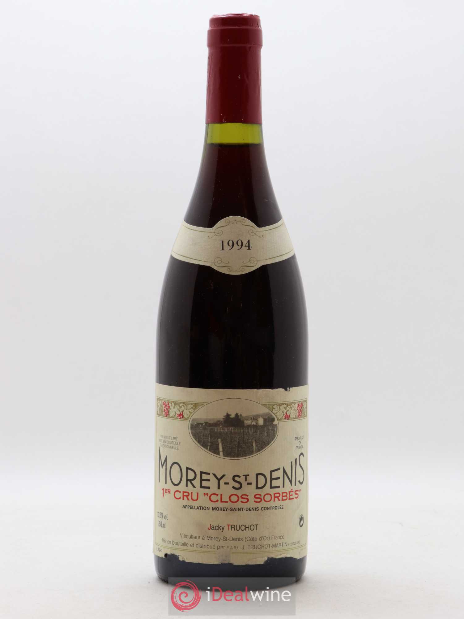 Morey-Saint-Denis 1er Cru Clos Sorbés Jacky Truchot 1994 - Lot de 1 bouteille - 0