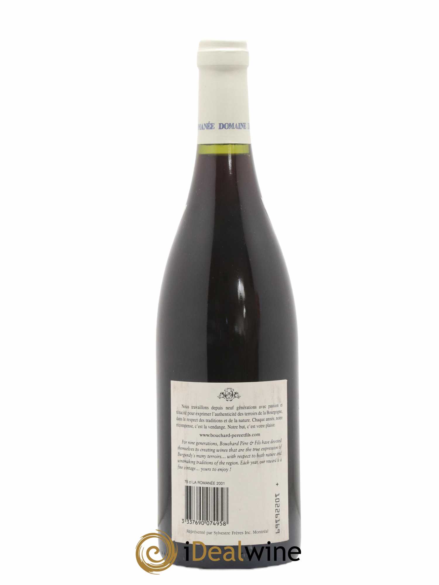 La Romanée Grand Cru Comte Liger-Belair (Domaine du) Bouchard Père & Fils 2001 - Lot of 1 bottle - 1