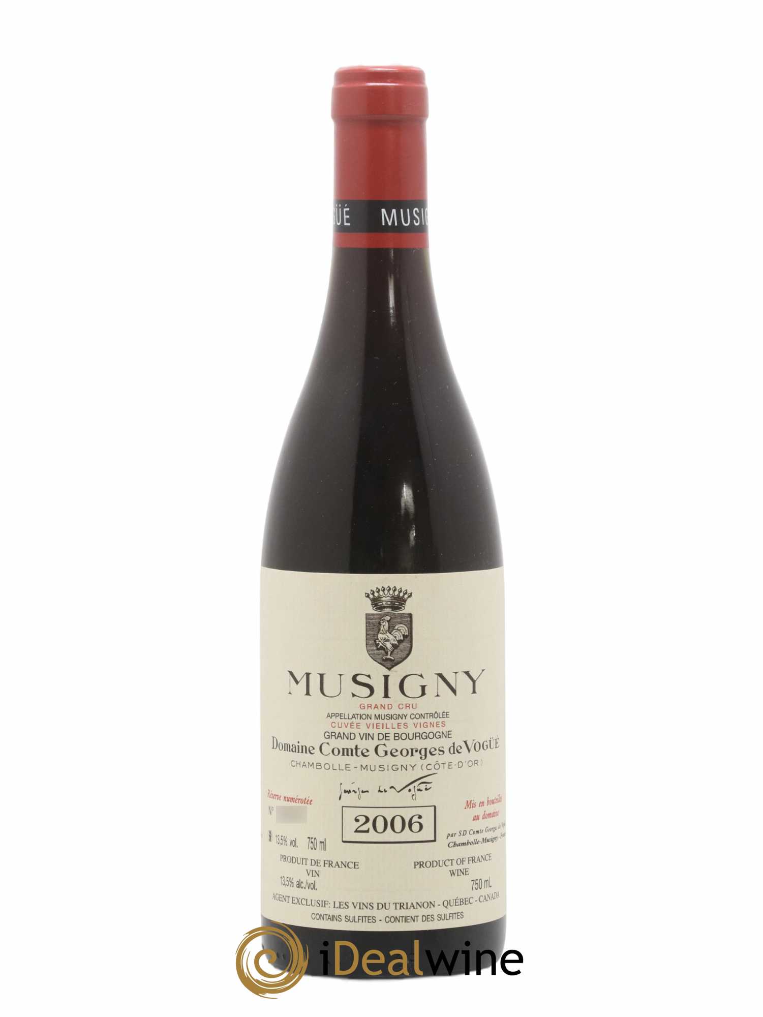 Musigny Grand Cru Cuvée Vieilles Vignes Comte Georges de Vogüé 2006 - Lot de 1 bouteille - 0