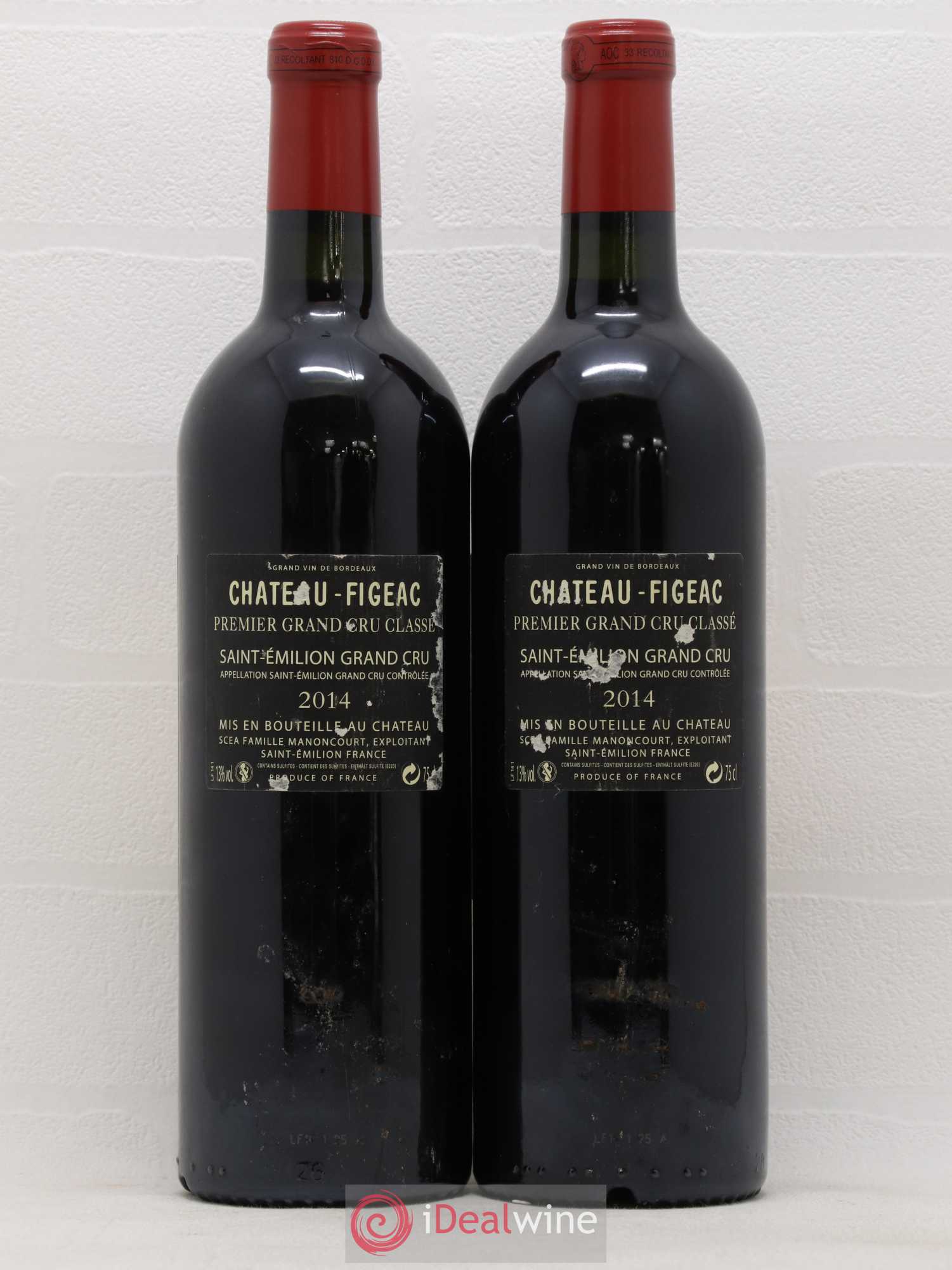 Château Figeac 1er Grand Cru Classé A 2014 - Lot de 2 bouteilles - 1