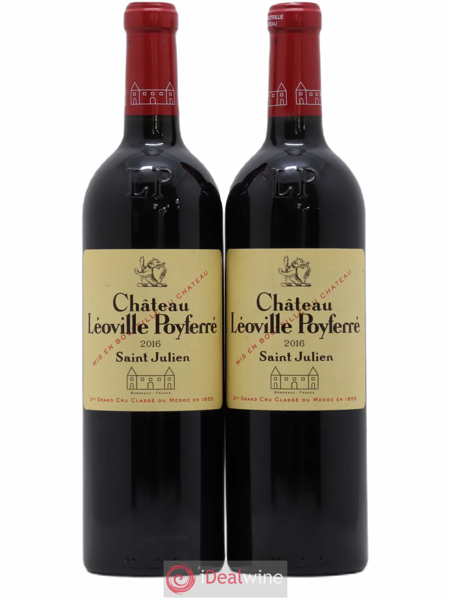 Château Léoville Poyferré 2ème Grand Cru Classé 2016 - Lot de 2 bouteilles - 0