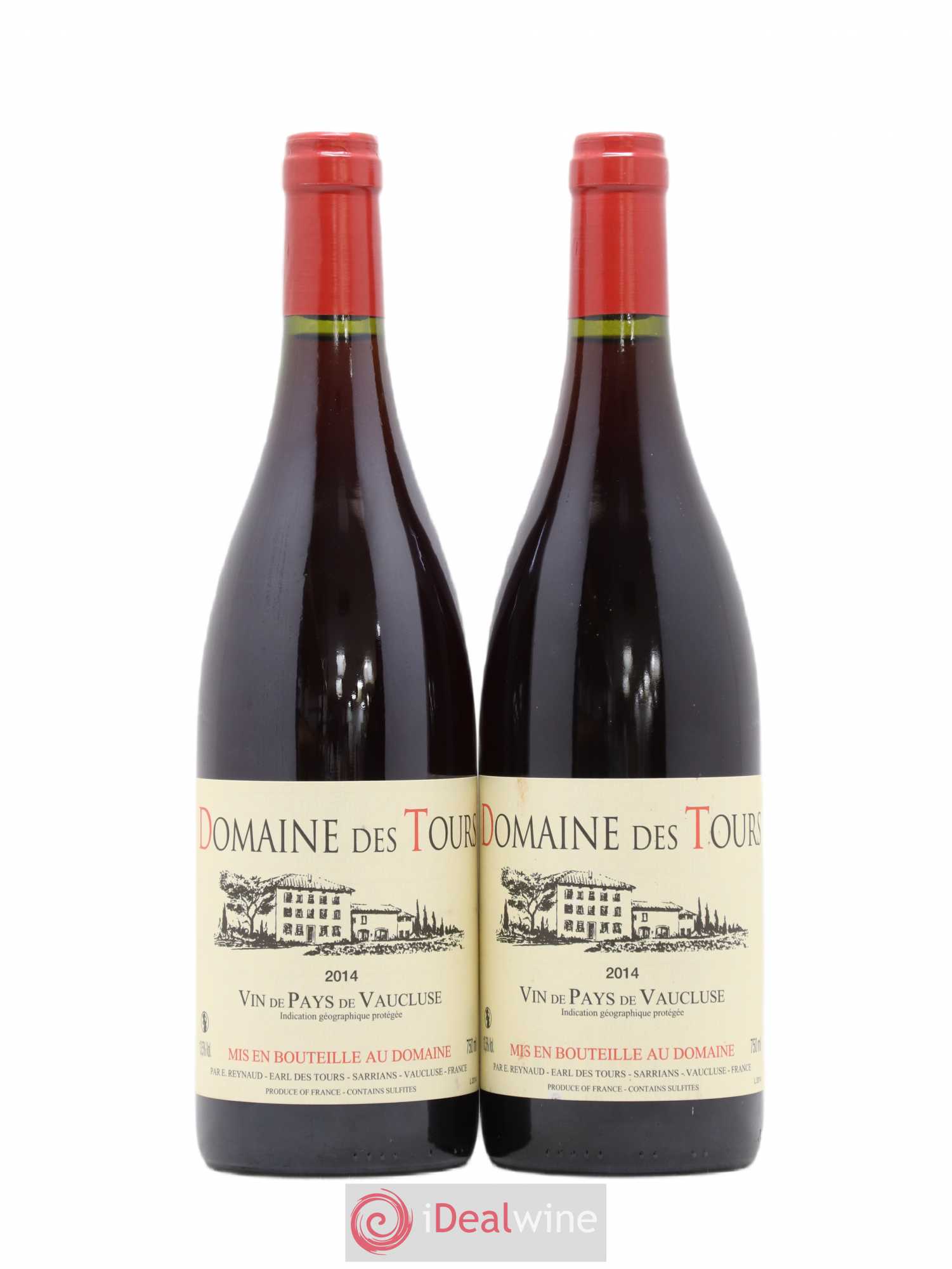 Vaucluse (Vin de Pays de Vaucluse) Domaine des Tours Emmanuel Reynaud 2014 - Lot de 2 bouteilles - 0