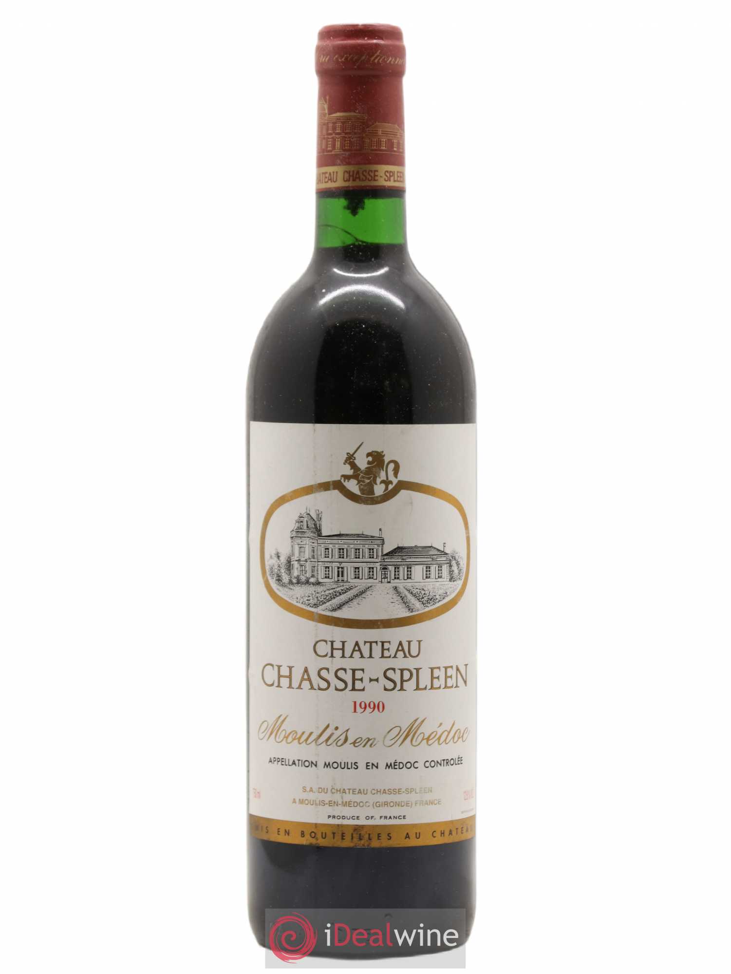 Château Chasse Spleen 1990 - Lot de 1 bouteille - 0