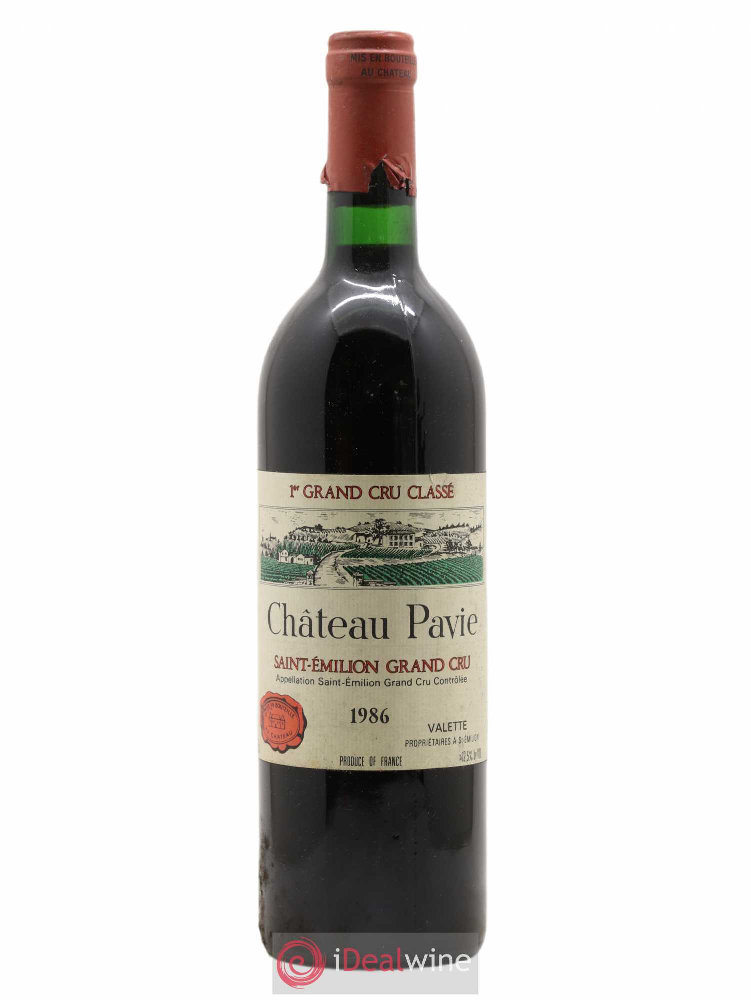 Château Pavie 1er Grand Cru Classé A 1986 - Lot de 1 bouteille - 0