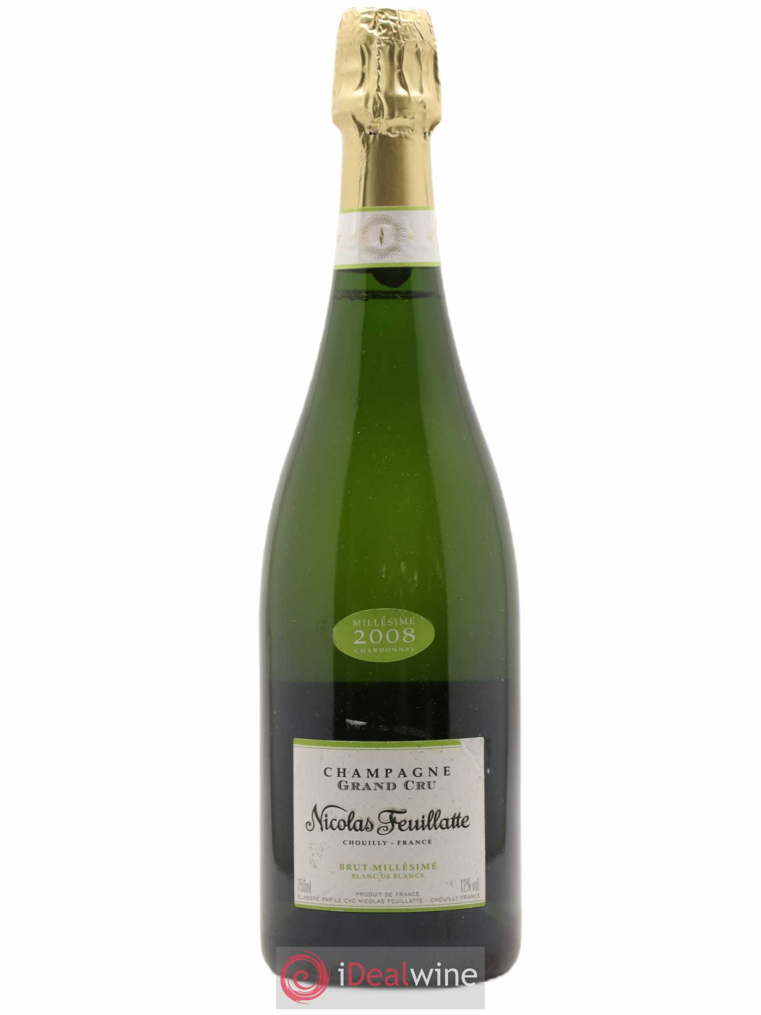 Champagne Blanc de blancs Nicolas Feuillate 2008 - Posten von 1 Flasche - 0