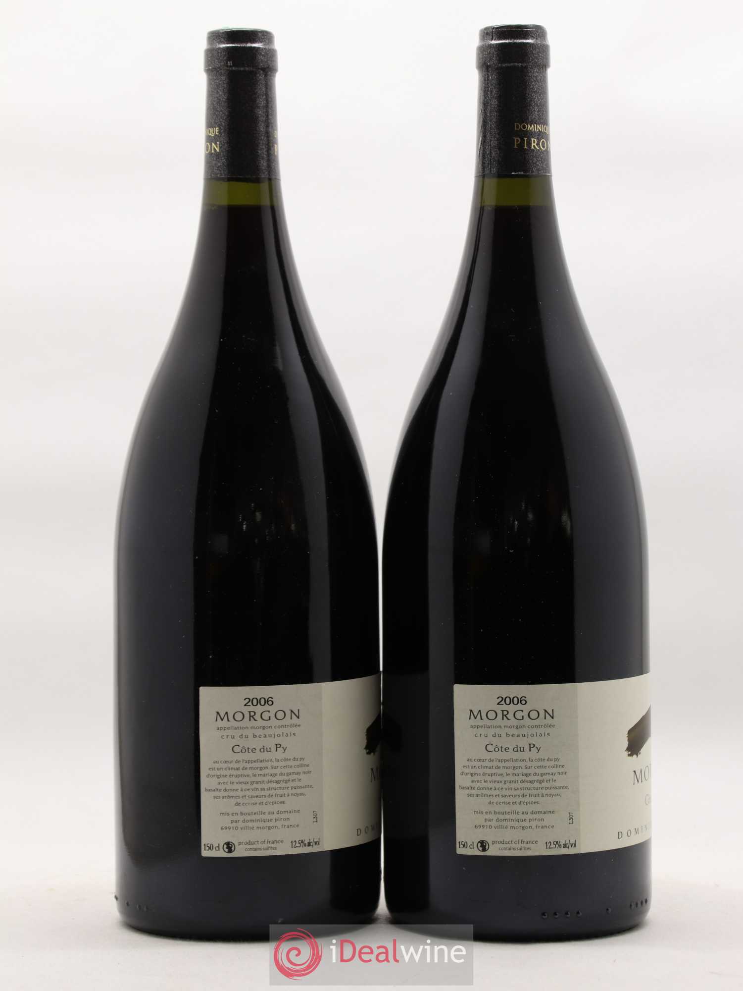 Morgon Côte du Py Dominique Piron (Domaine) 2006 - Lot de 2 magnums - 1