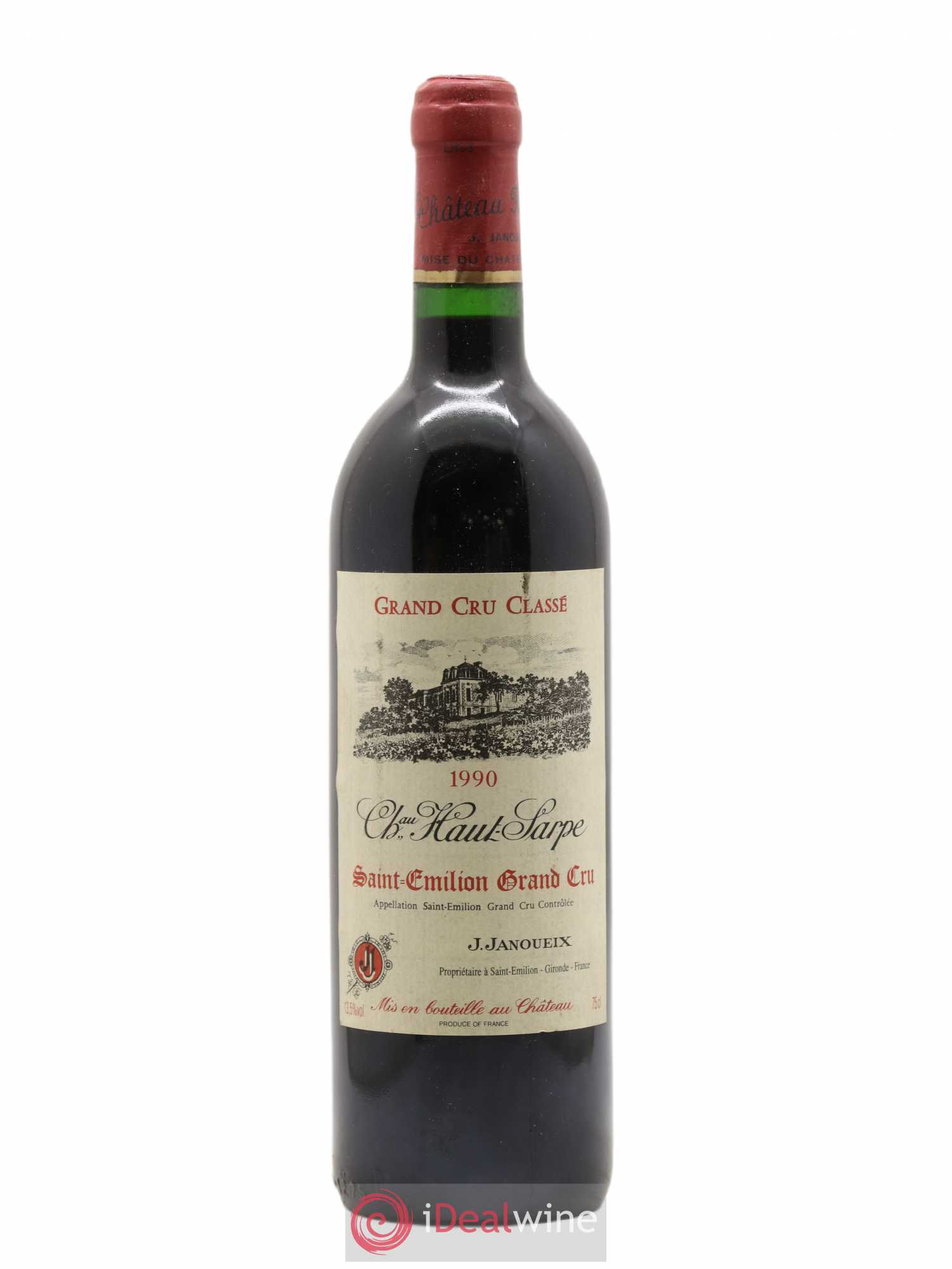 Château Haut Sarpe Grand Cru Classé 1990 - Lot de 1 bouteille - 0