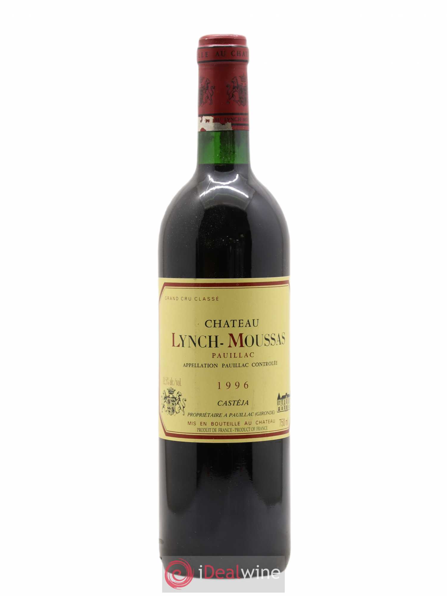 Château Lynch Moussas 5ème Grand Cru Classé 1996 - Lot de 1 bouteille - 0