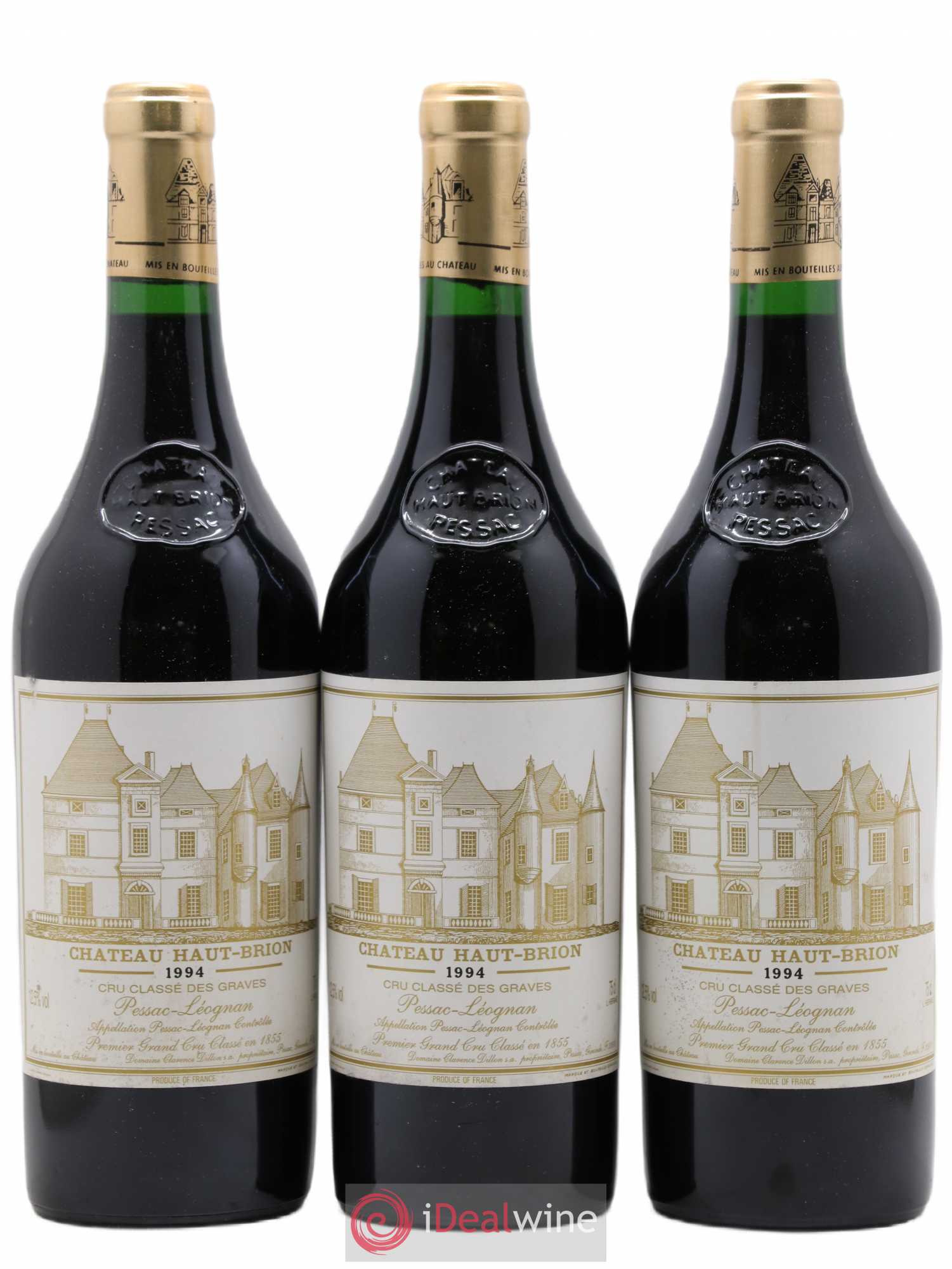 Château Haut Brion 1er Grand Cru Classé 1994 - Lot de 3 bouteilles - 0