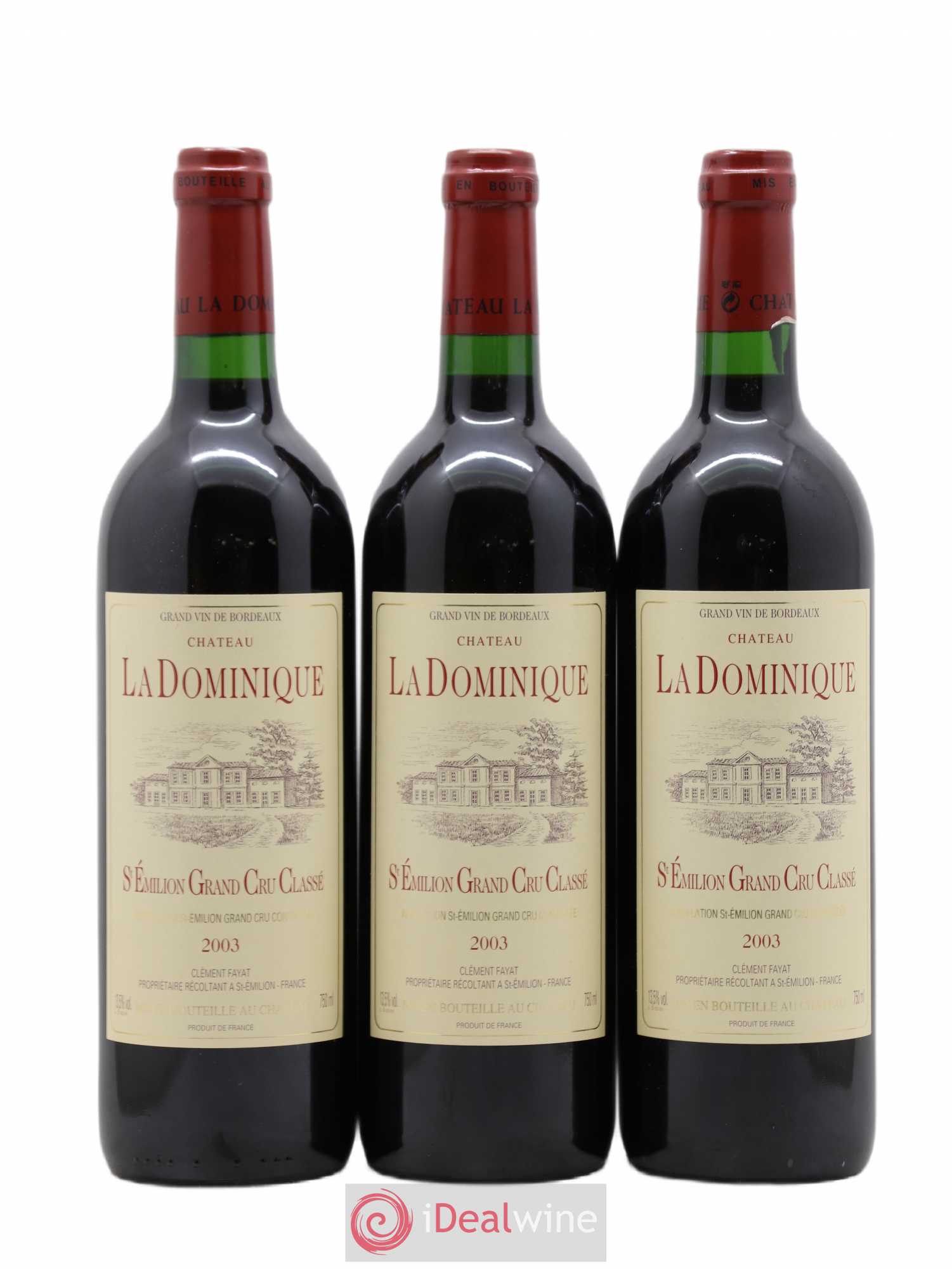 Château la Dominique Grand Cru Classé 2003 - Lot de 6 bouteilles - 2