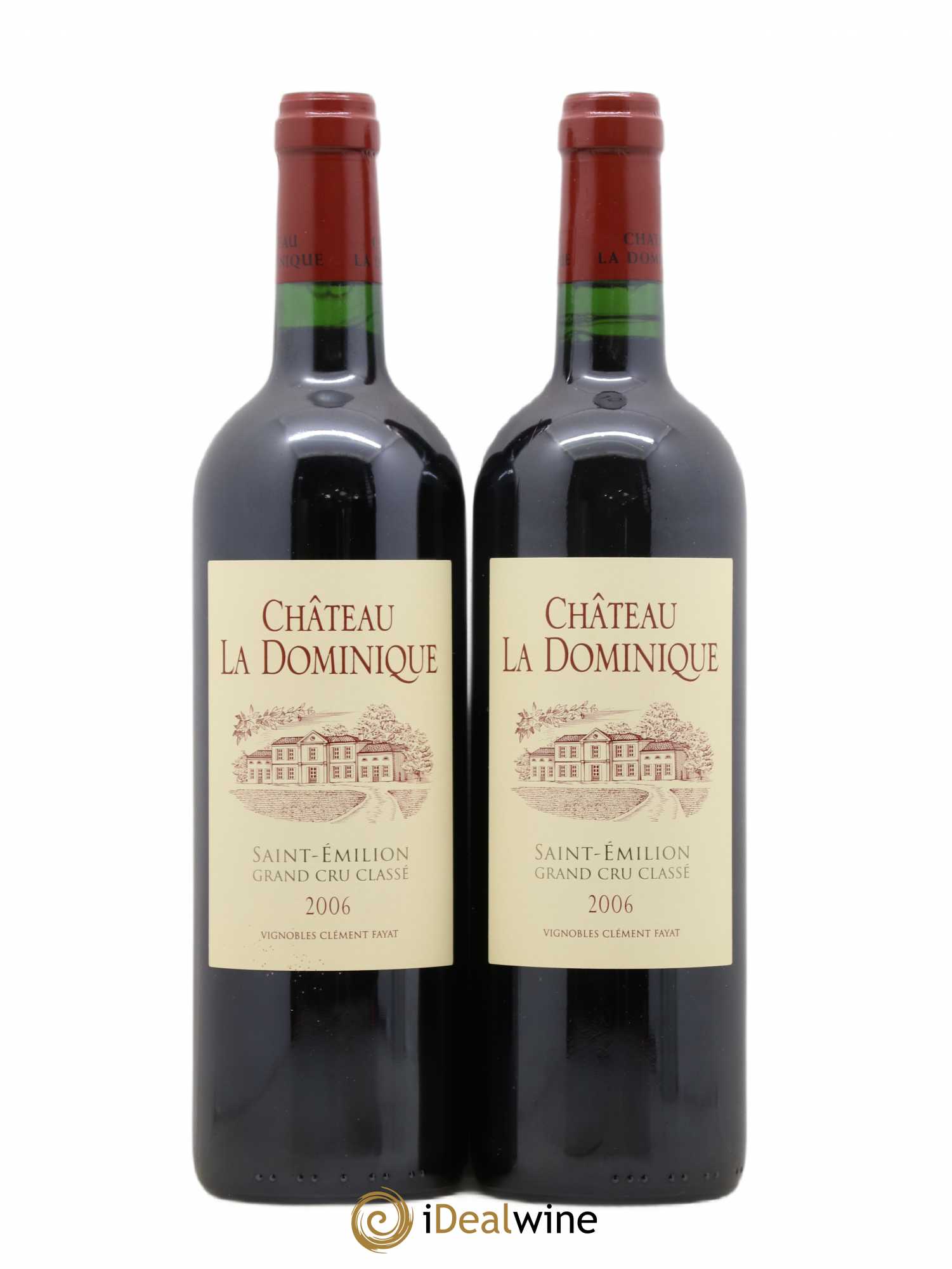 Château la Dominique Grand Cru Classé (sans prix de réserve) 2006 - Lot de 2 bouteilles - 0